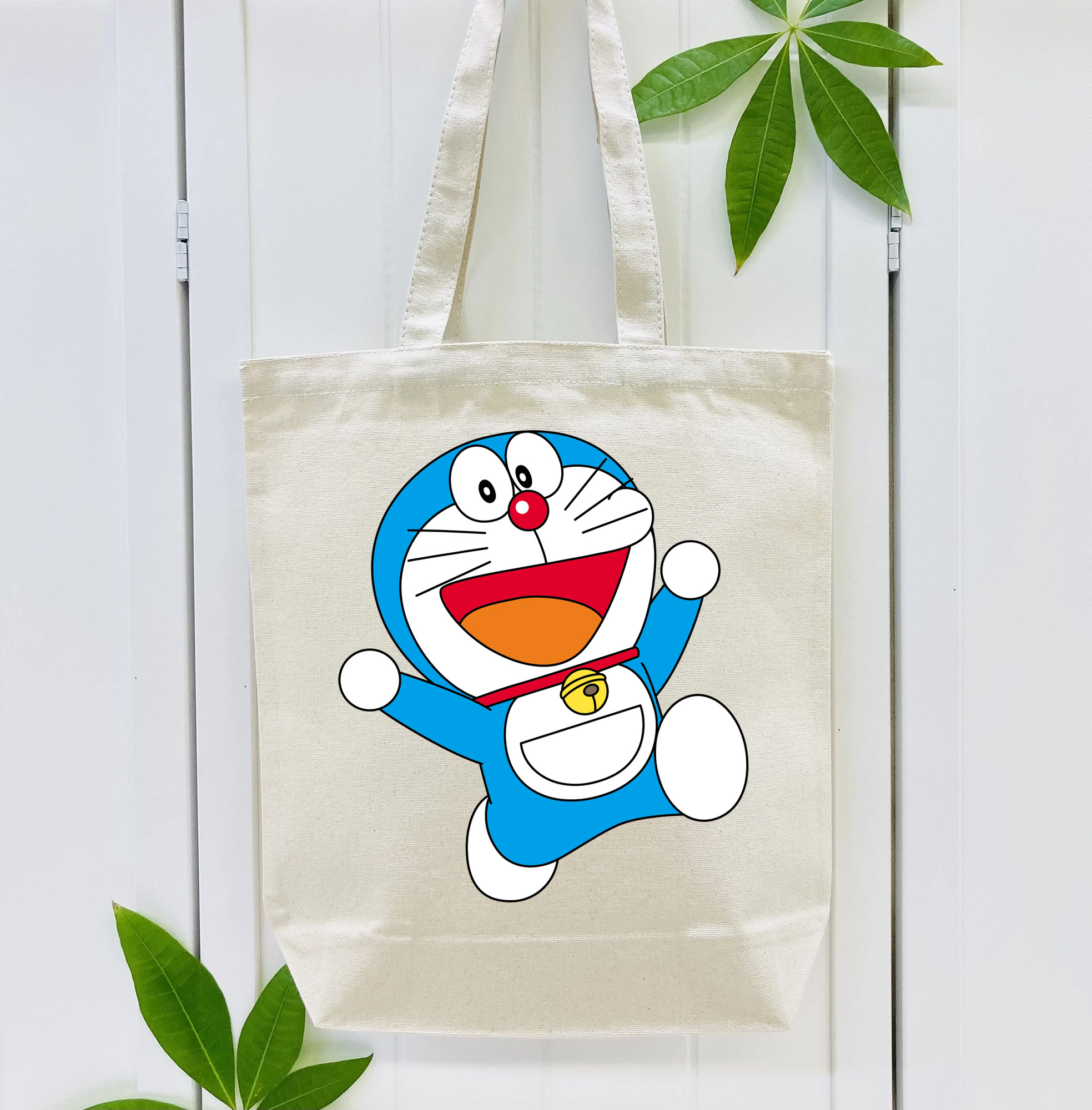 ドラえもん Doraemon 縦型キャンバス生地手提げバッグ　トートバッグ