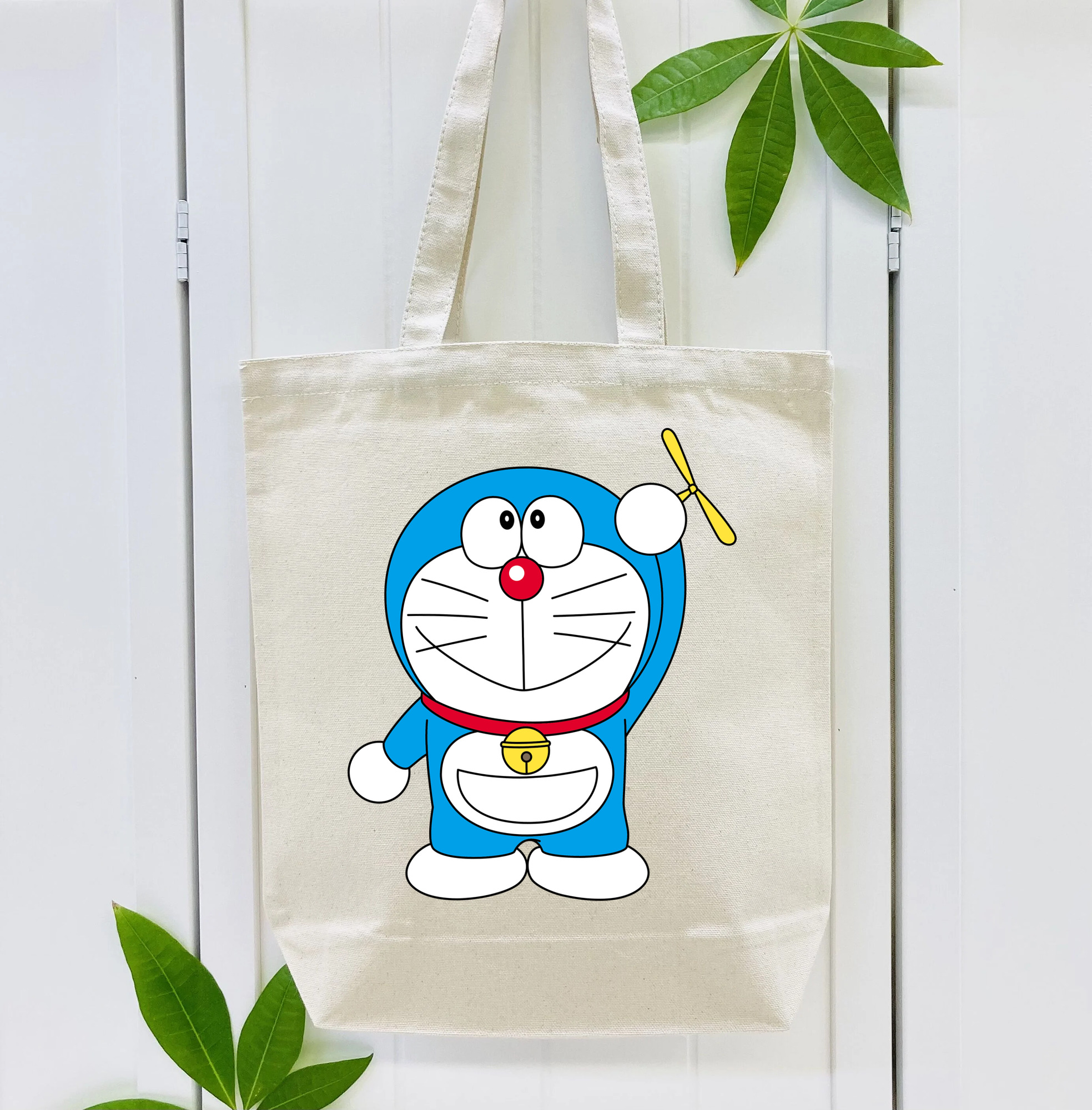 ドラえもん Doraemon 縦型キャンバス生地手提げバッグ　トートバッグ