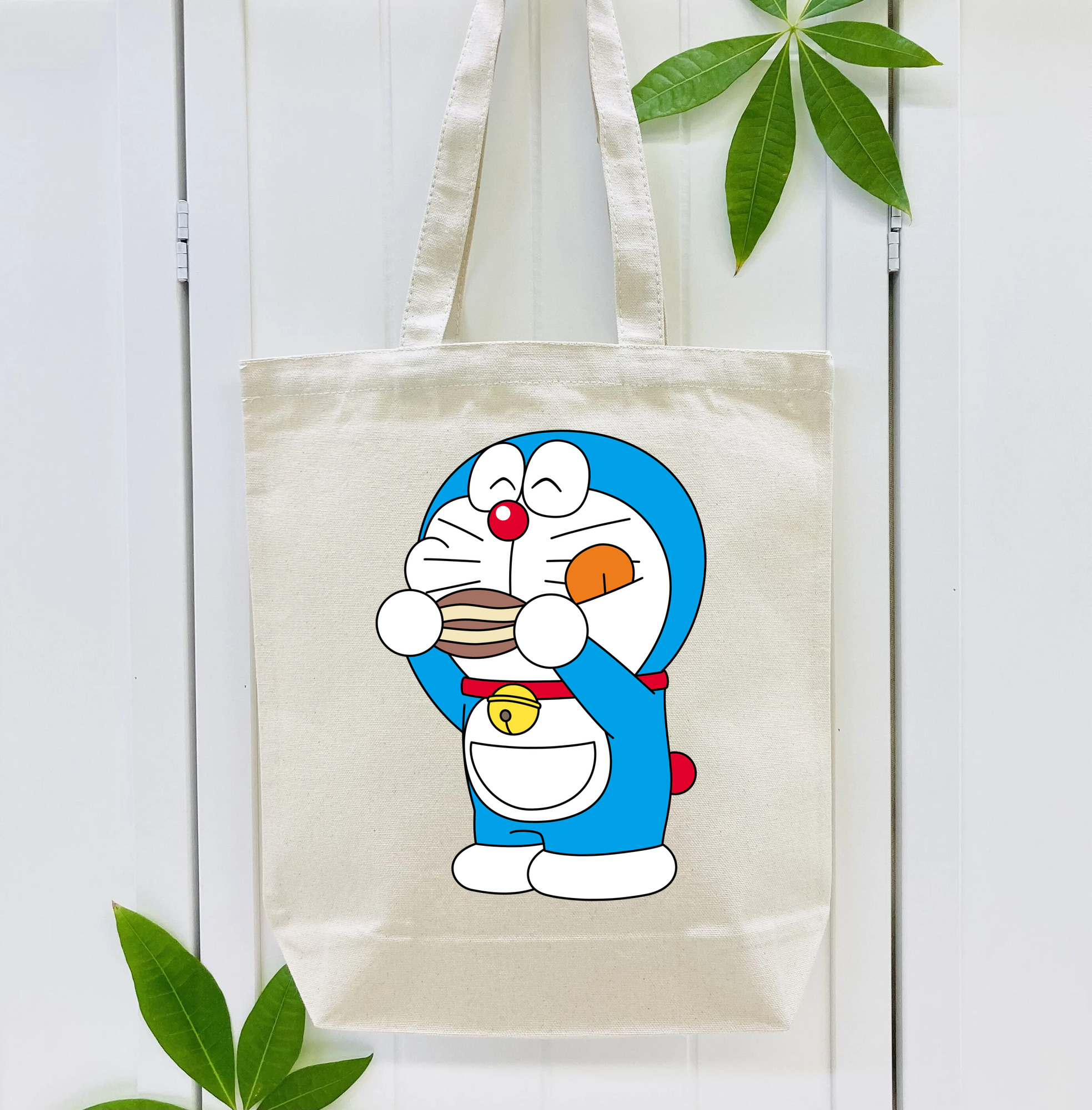 ドラえもん Doraemon 縦型キャンバス生地手提げバッグ　トートバッグ