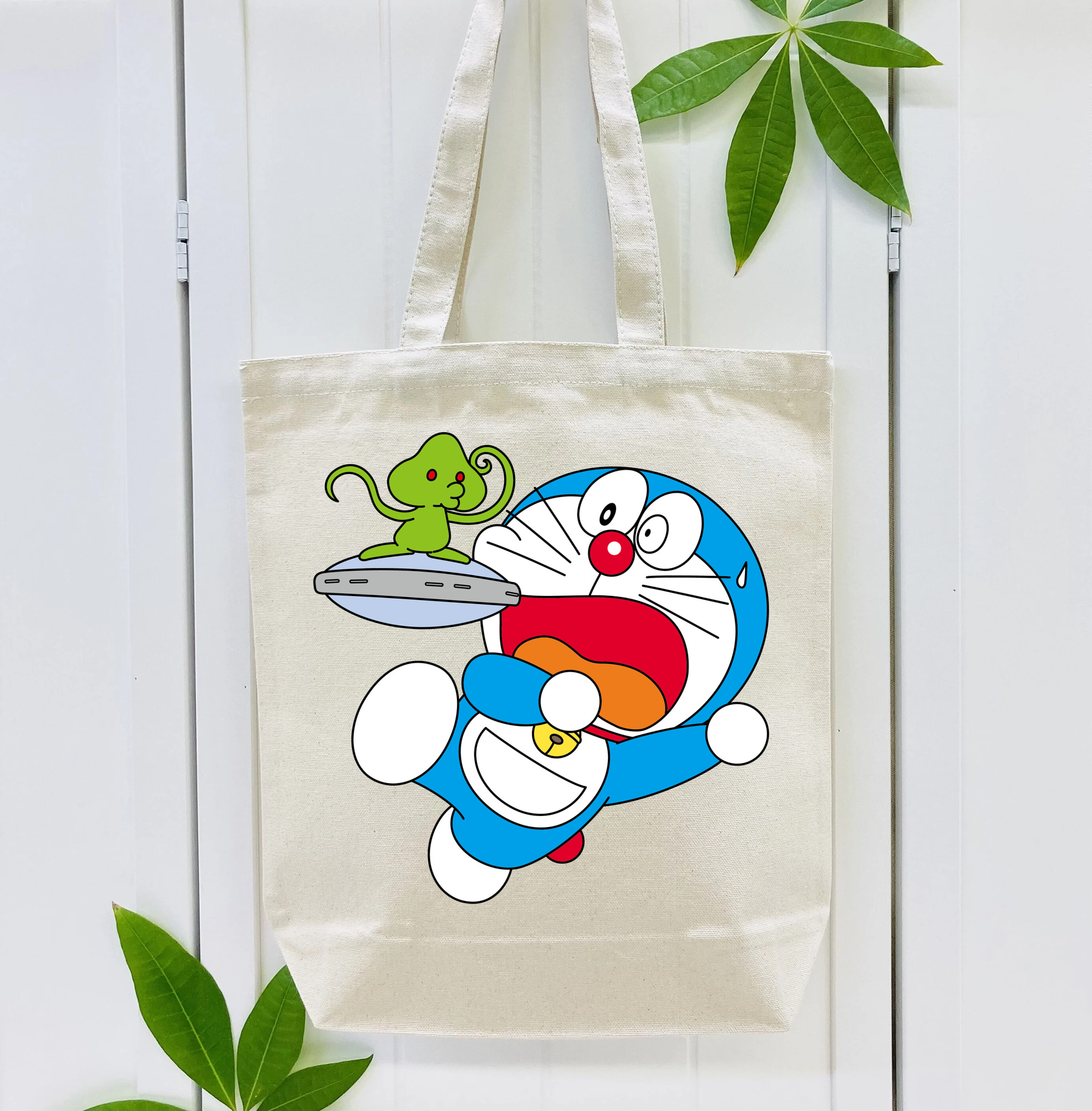 ドラえもん Doraemon 縦型キャンバス生地手提げバッグ　トートバッグ