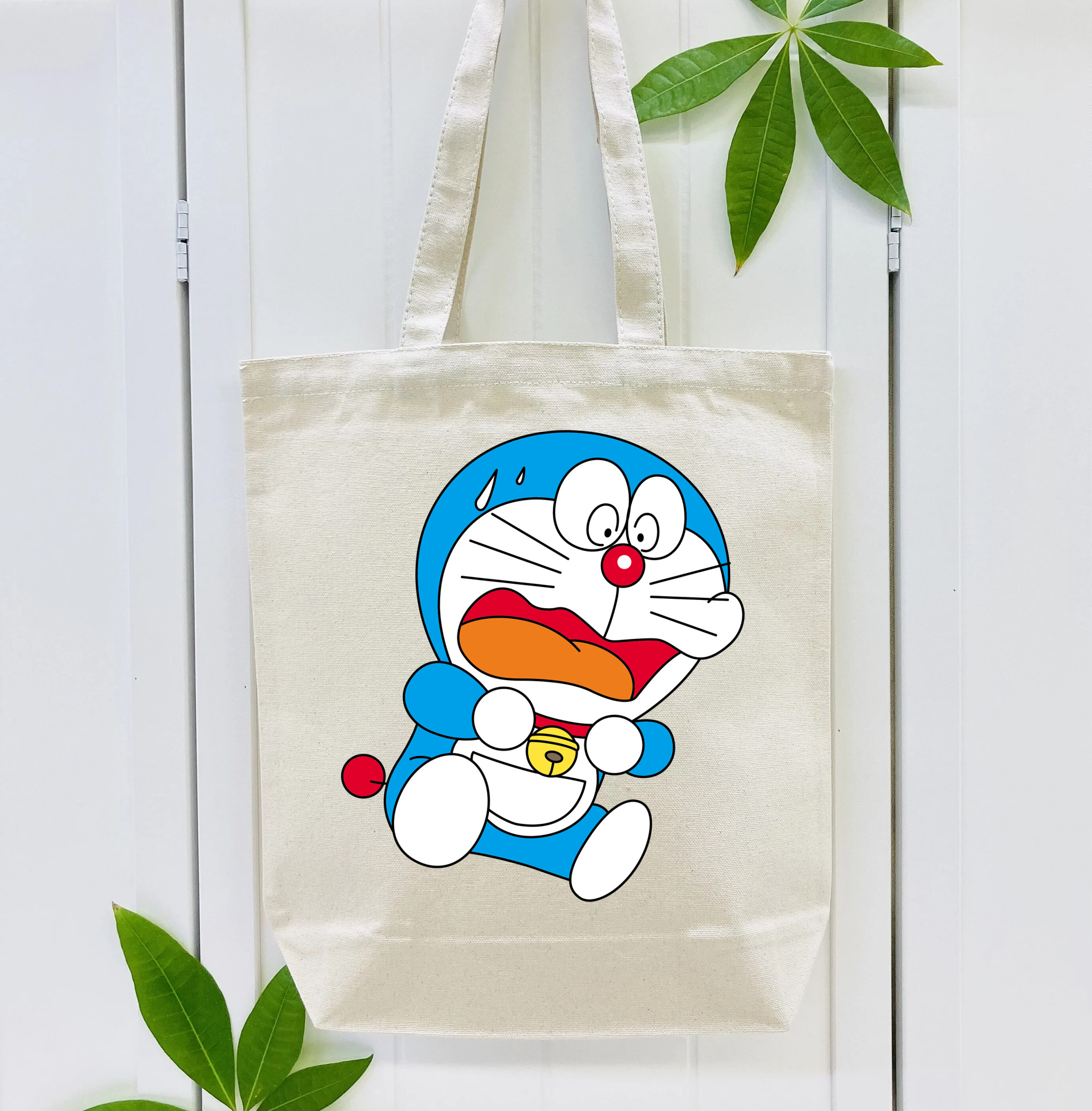 ドラえもん Doraemon 縦型キャンバス生地手提げバッグ　トートバッグ