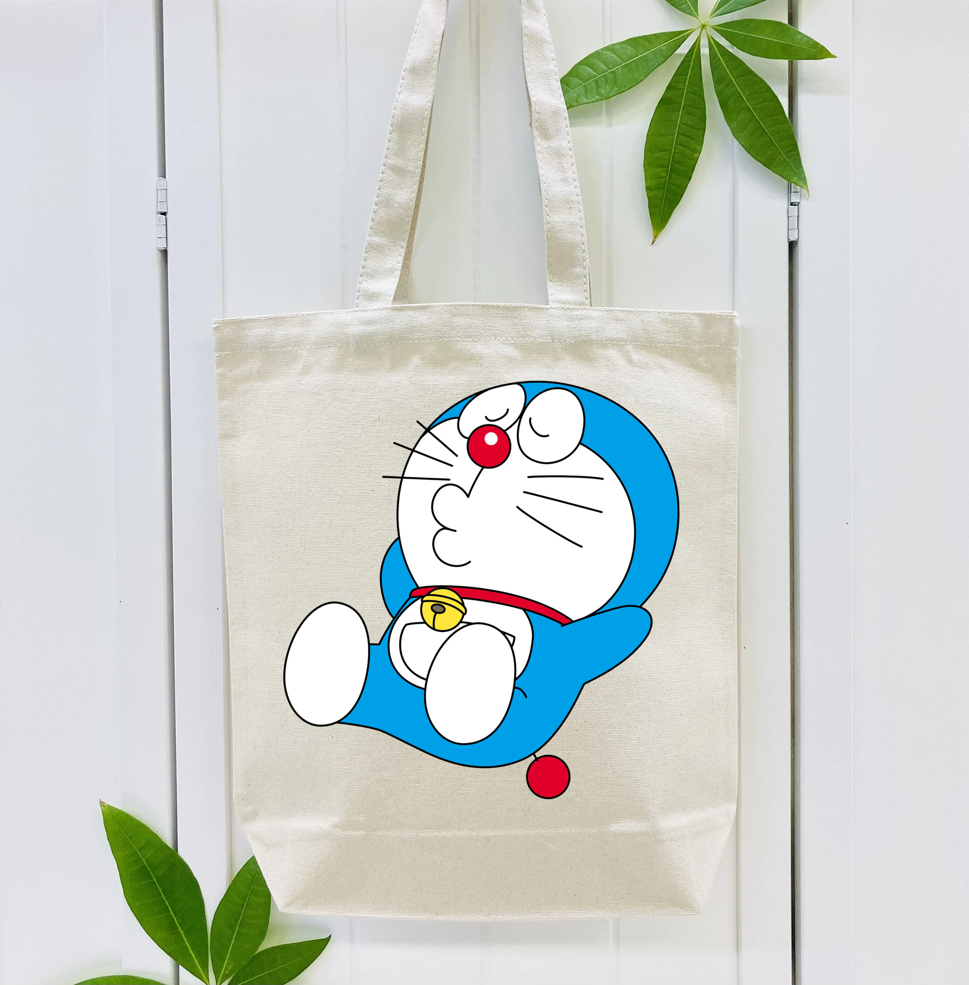 ドラえもん Doraemon 縦型キャンバス生地手提げバッグ　トートバッグ