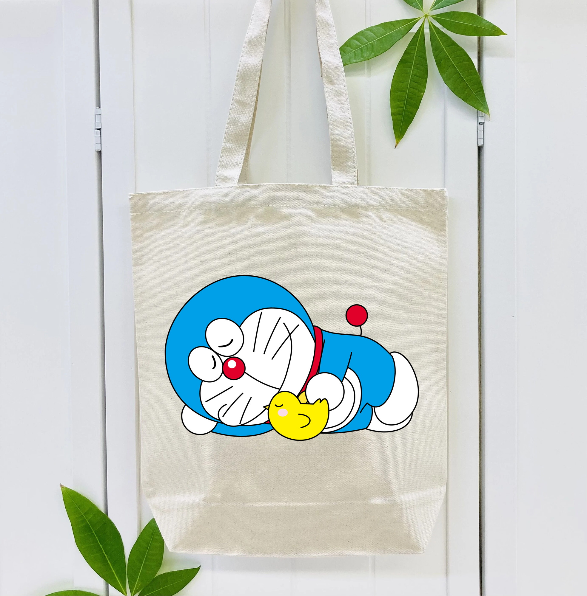 ドラえもん Doraemon 縦型キャンバス生地手提げバッグ　トートバッグ