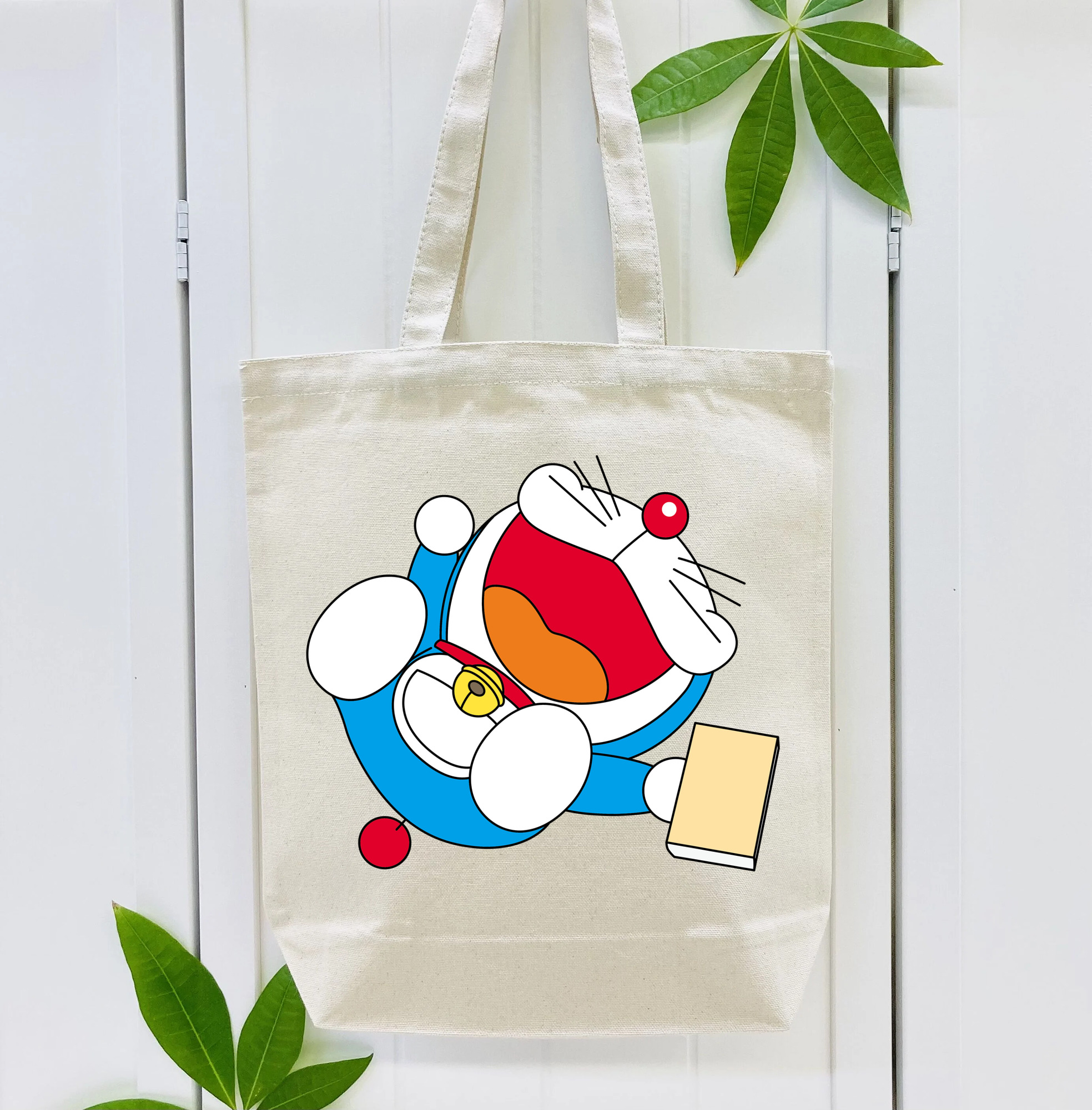 ドラえもん Doraemon 縦型キャンバス生地手提げバッグ　トートバッグ