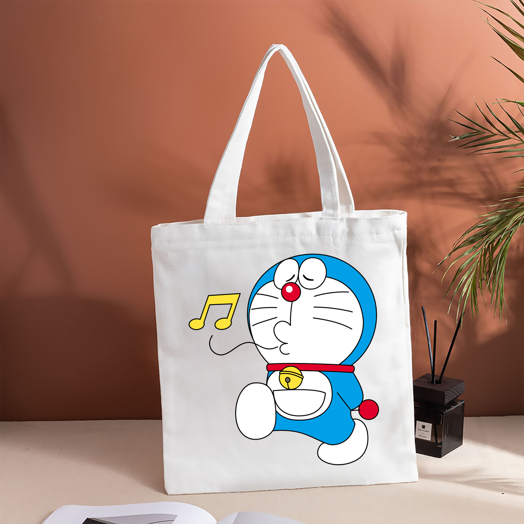ドラえもん Doraemon 縦型キャンバス生地手提げバッグ　トートバッグ