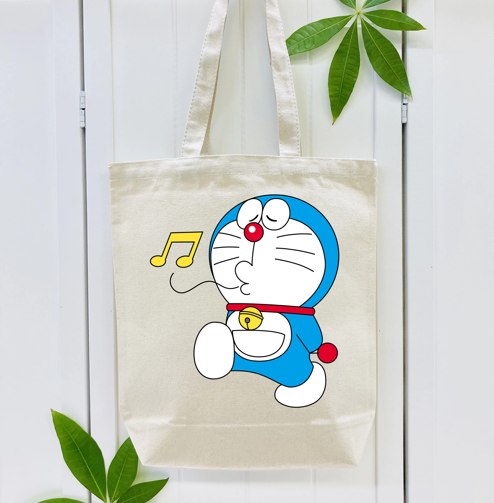 ドラえもん Doraemon 縦型キャンバス生地手提げバッグ　トートバッグ
