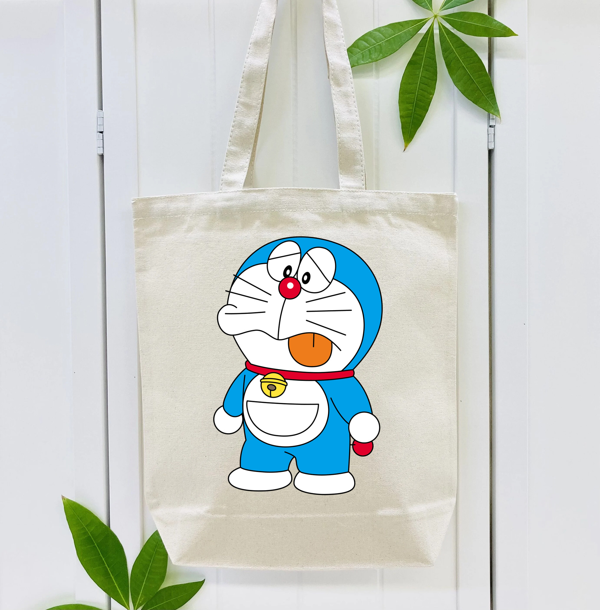 ドラえもん Doraemon 縦型キャンバス生地手提げバッグ　トートバッグ