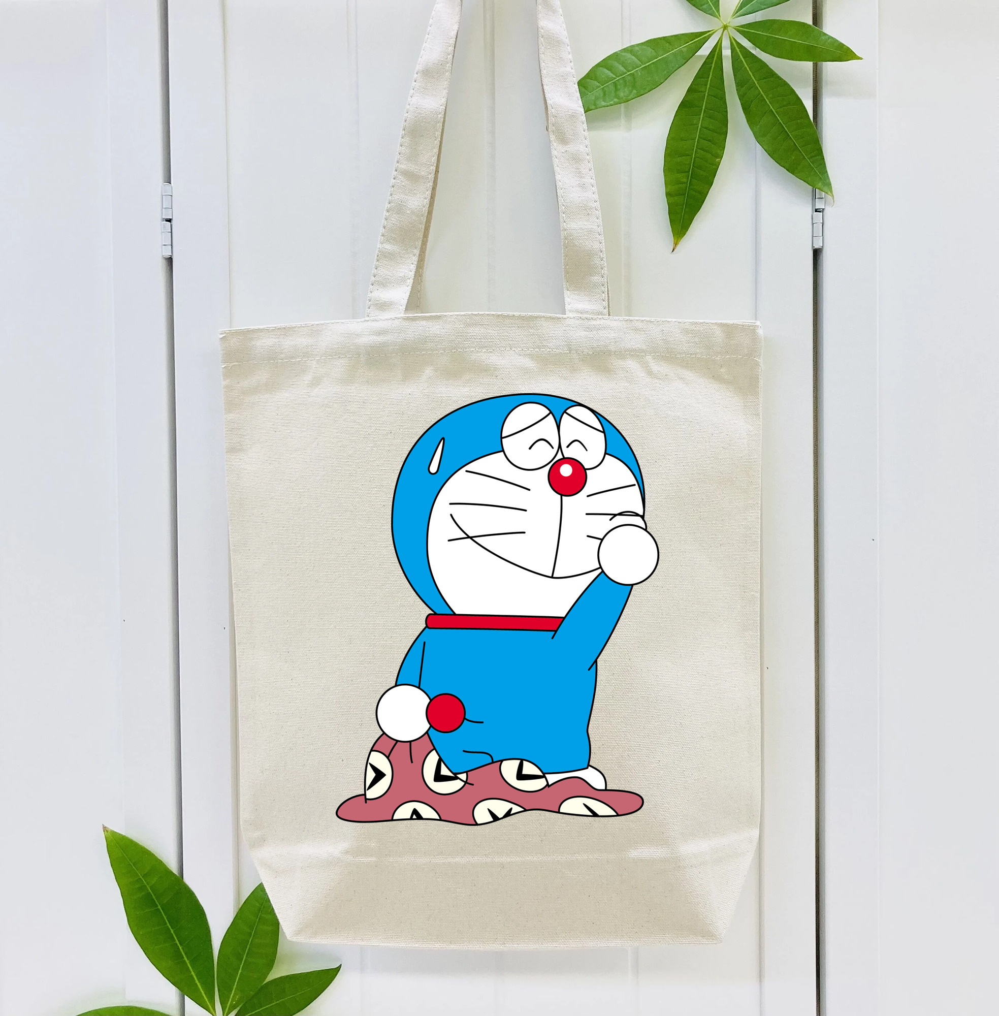 ドラえもん Doraemon 縦型キャンバス生地手提げバッグ　トートバッグ