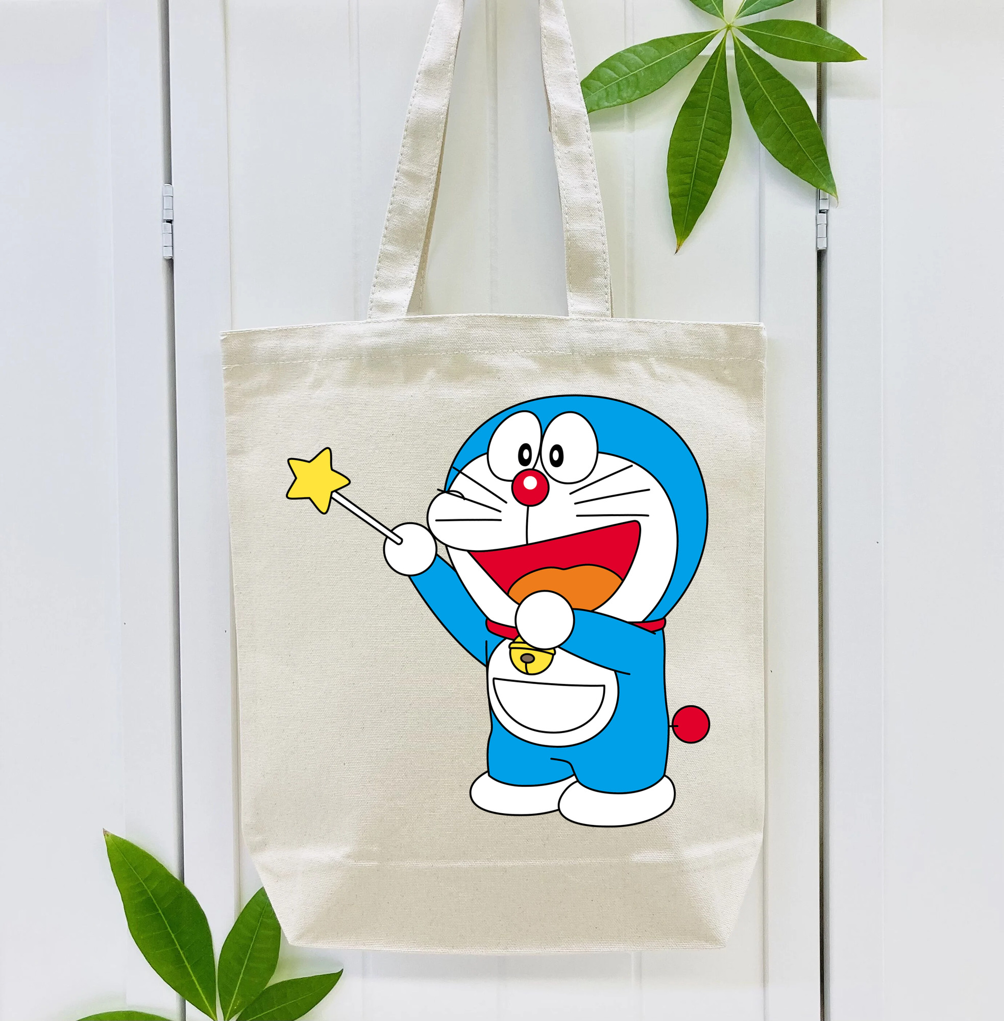ドラえもん Doraemon 縦型キャンバス生地手提げバッグ　トートバッグ