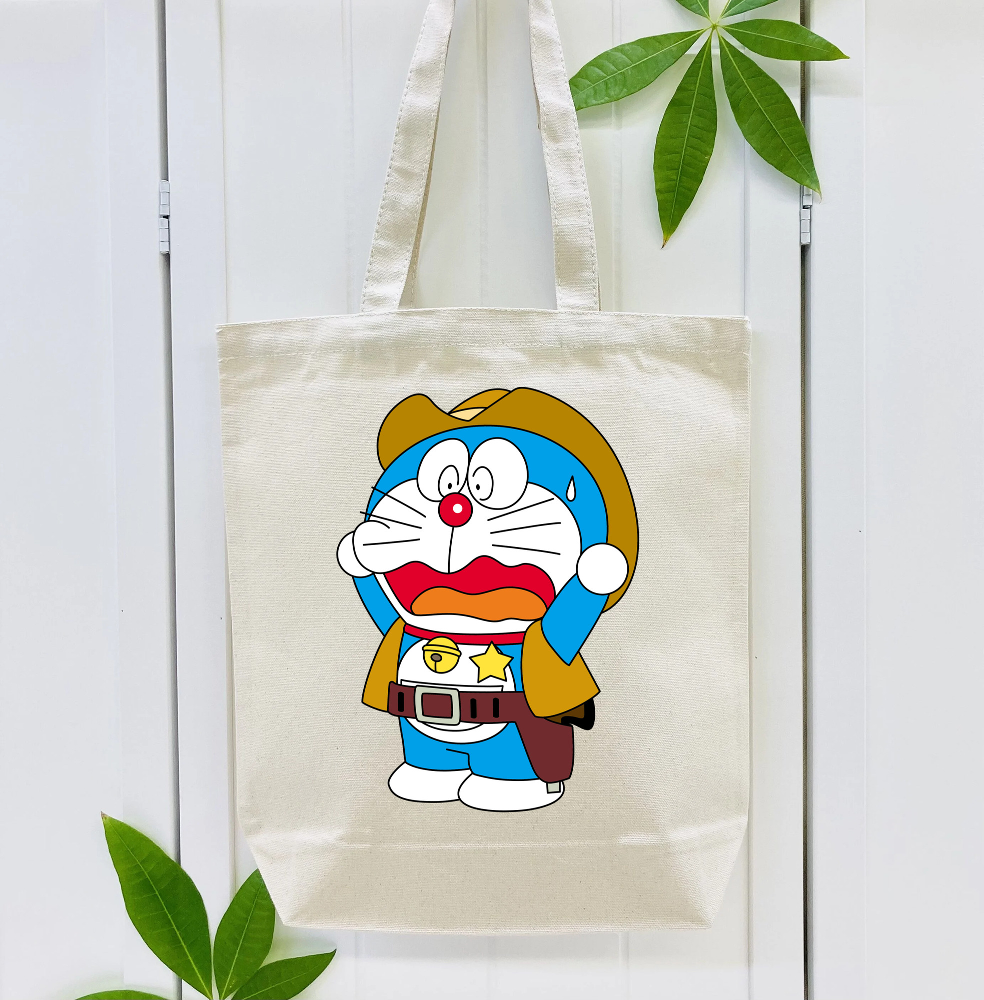 ドラえもん Doraemon 縦型キャンバス生地手提げバッグ　トートバッグ
