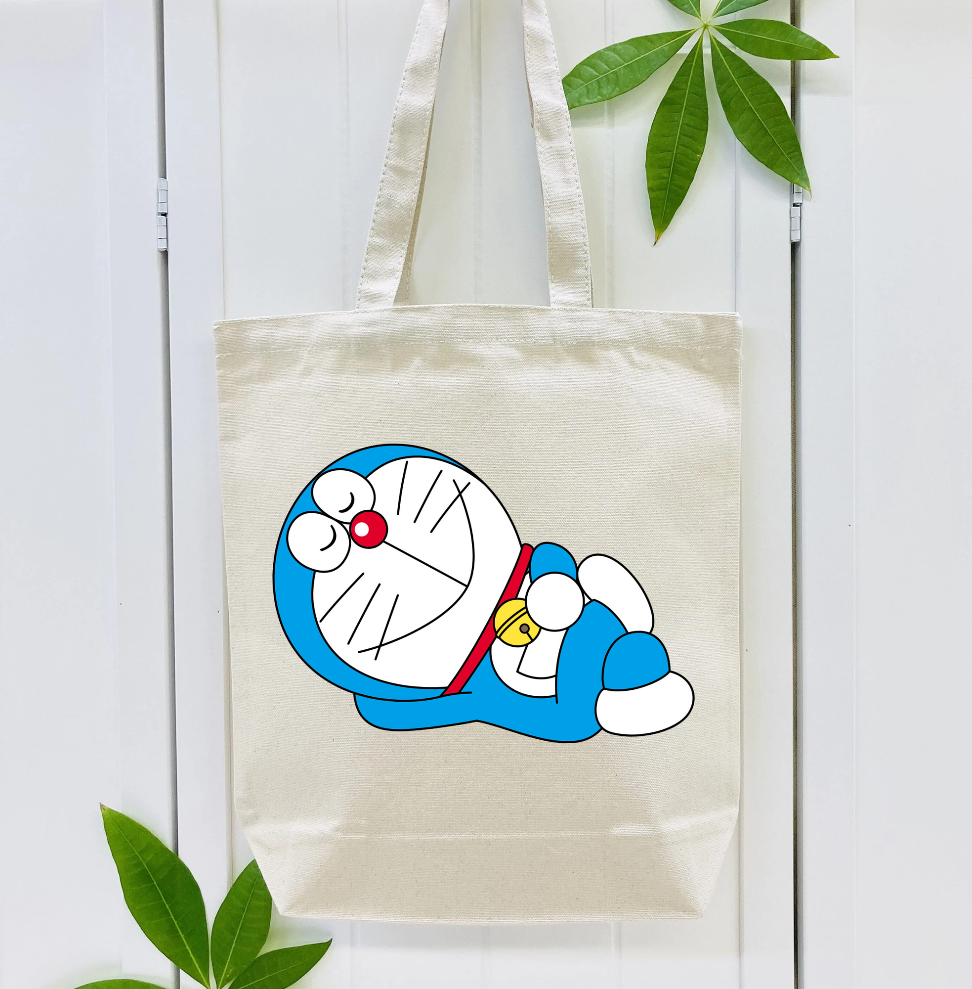 ドラえもん Doraemon 縦型キャンバス生地手提げバッグ　トートバッグ