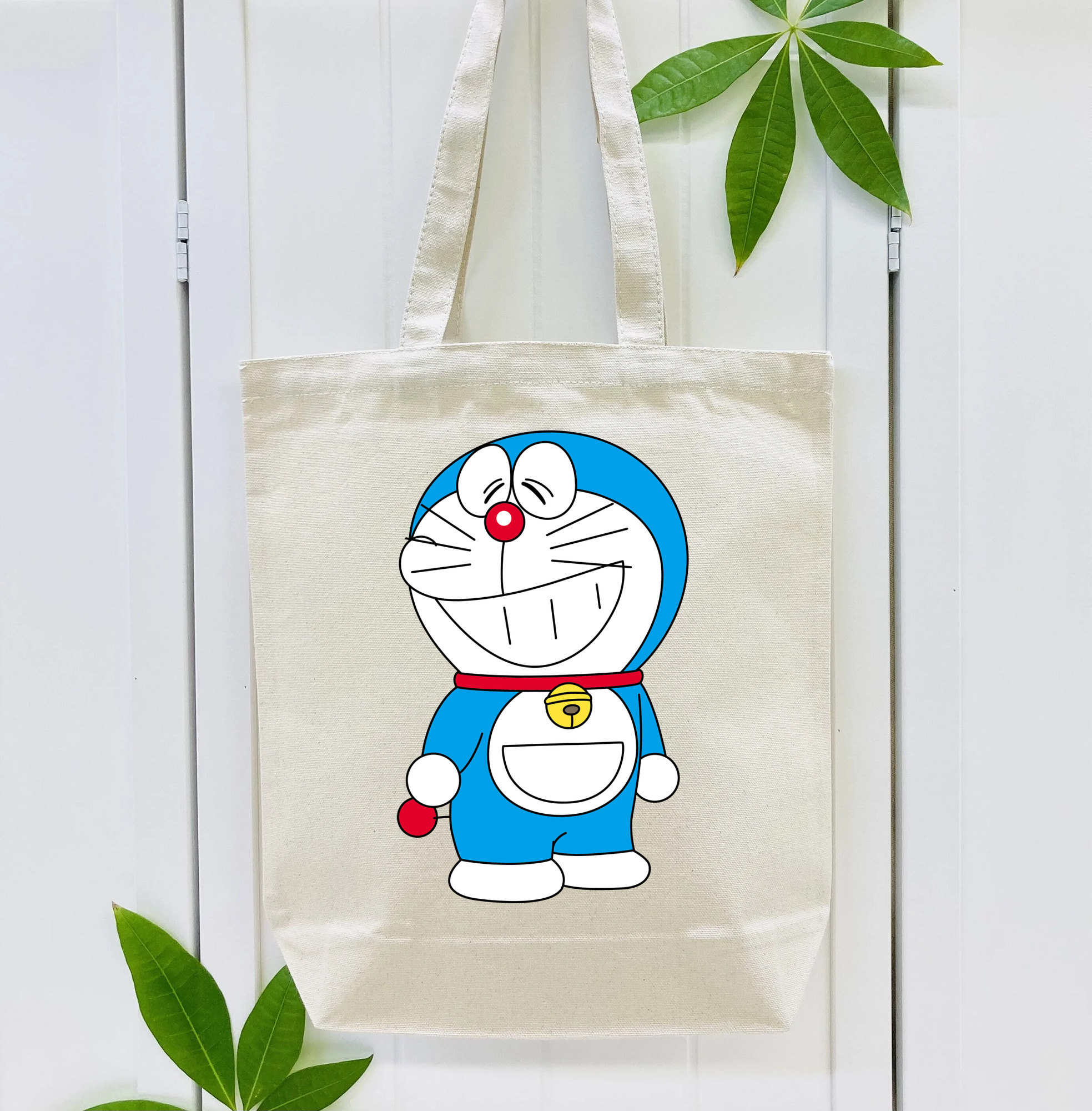 ドラえもん Doraemon 縦型キャンバス生地手提げバッグ　トートバッグ