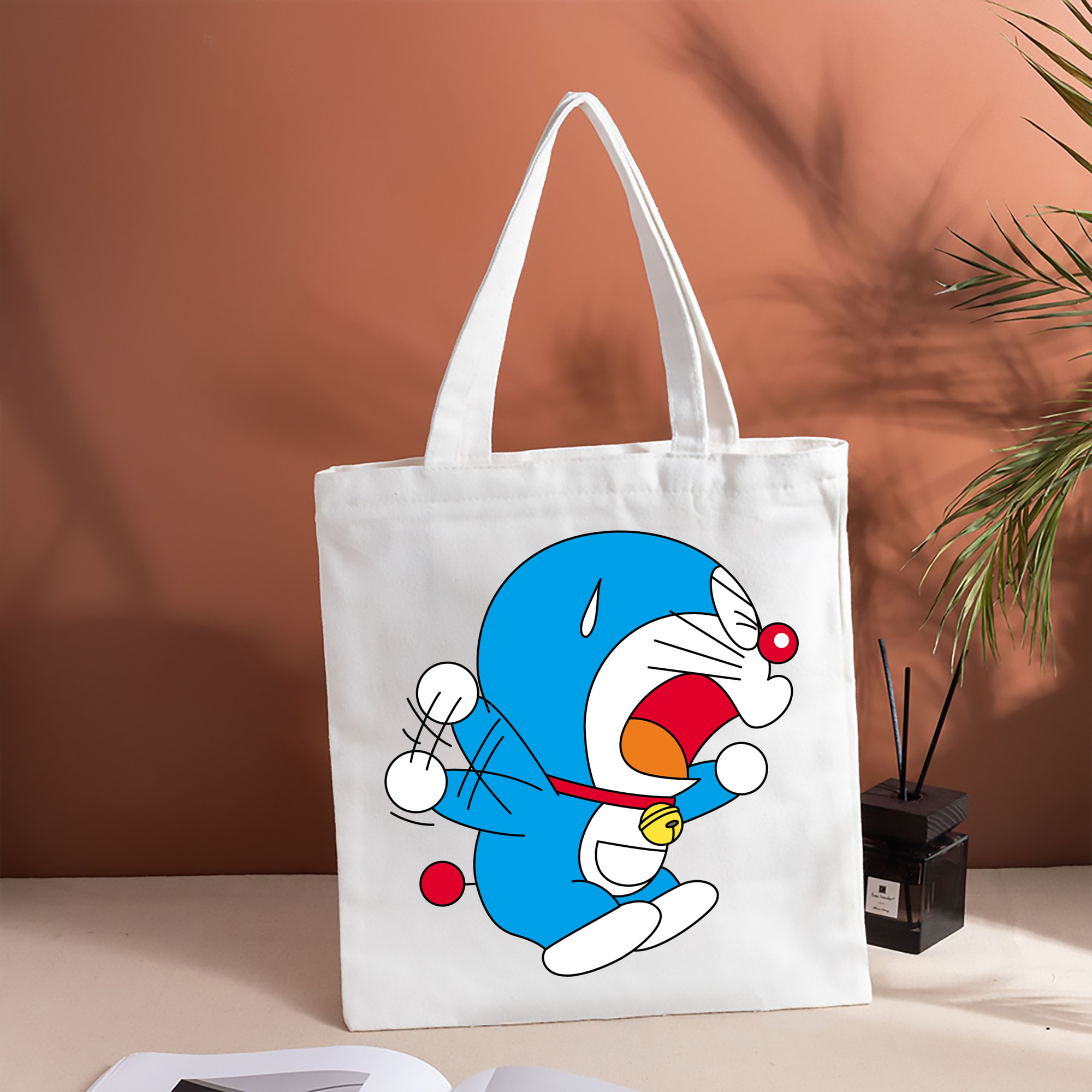 ドラえもん Doraemon 縦型キャンバス生地手提げバッグ　トートバッグ