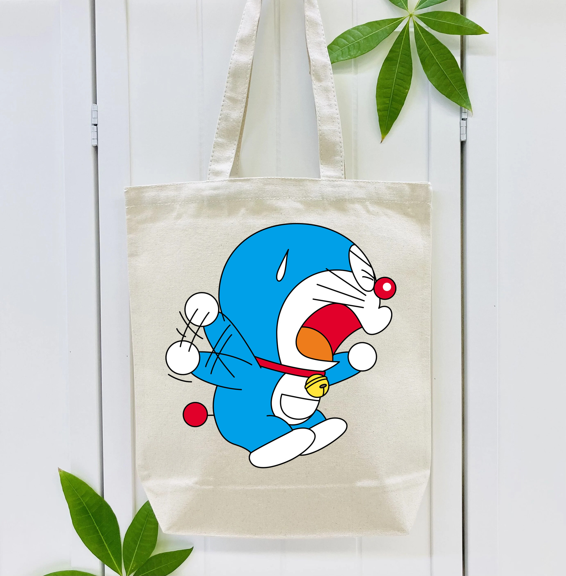 ドラえもん Doraemon 縦型キャンバス生地手提げバッグ　トートバッグ