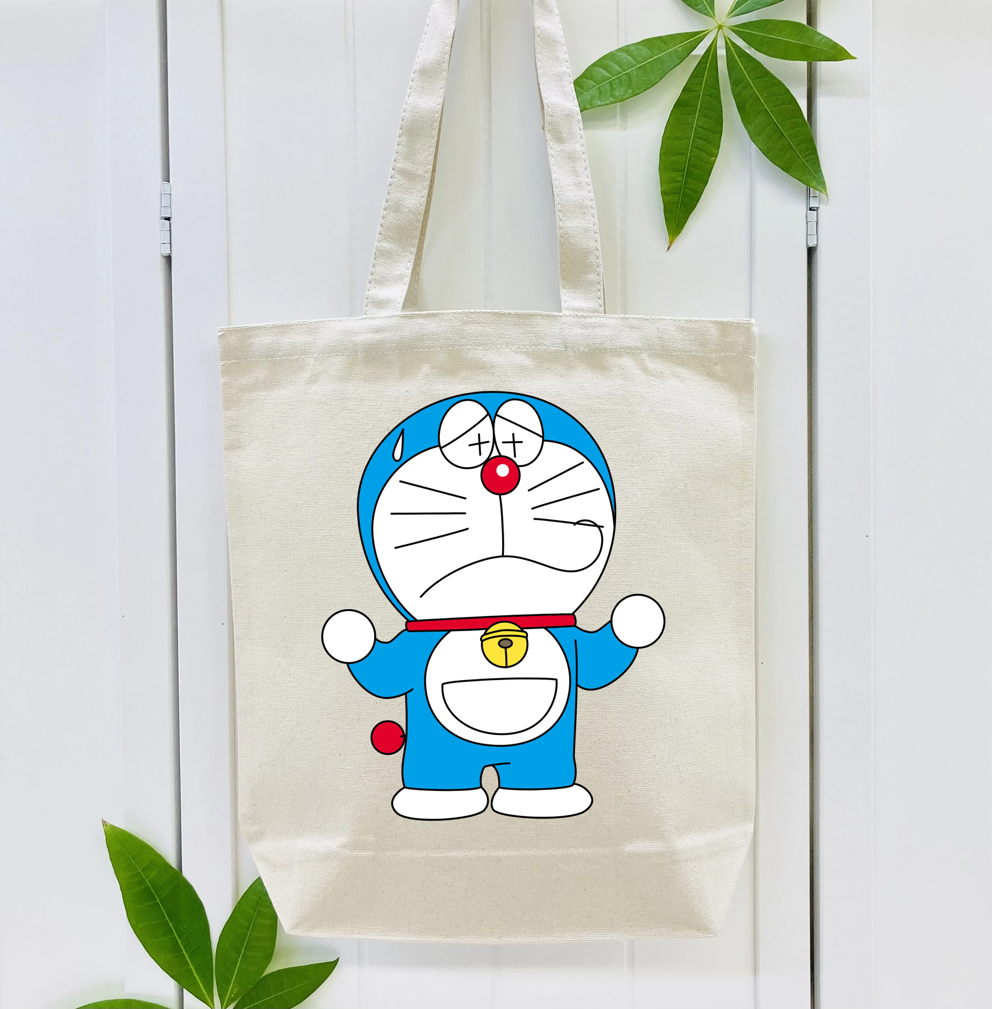 ドラえもん Doraemon 縦型キャンバス生地手提げバッグ　トートバッグ