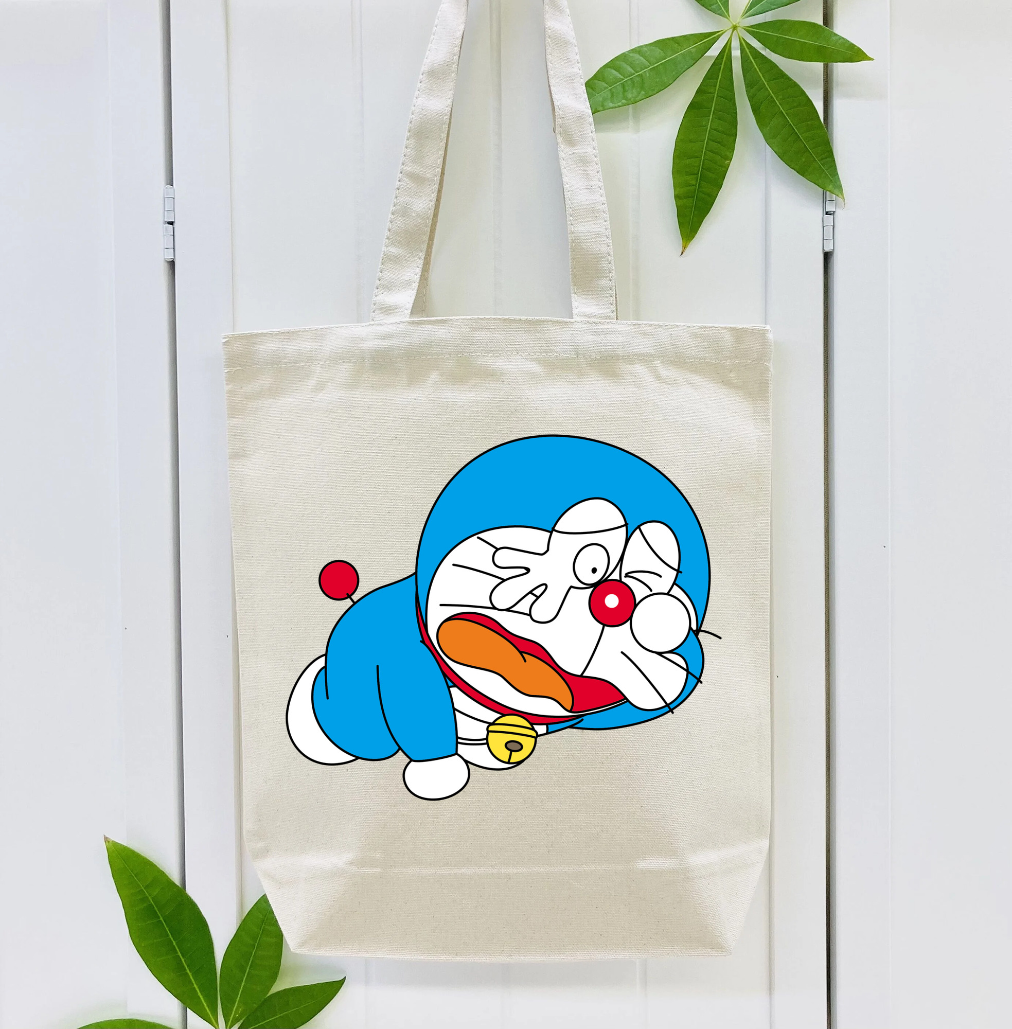 ドラえもん Doraemon 縦型キャンバス生地手提げバッグ　トートバッグ