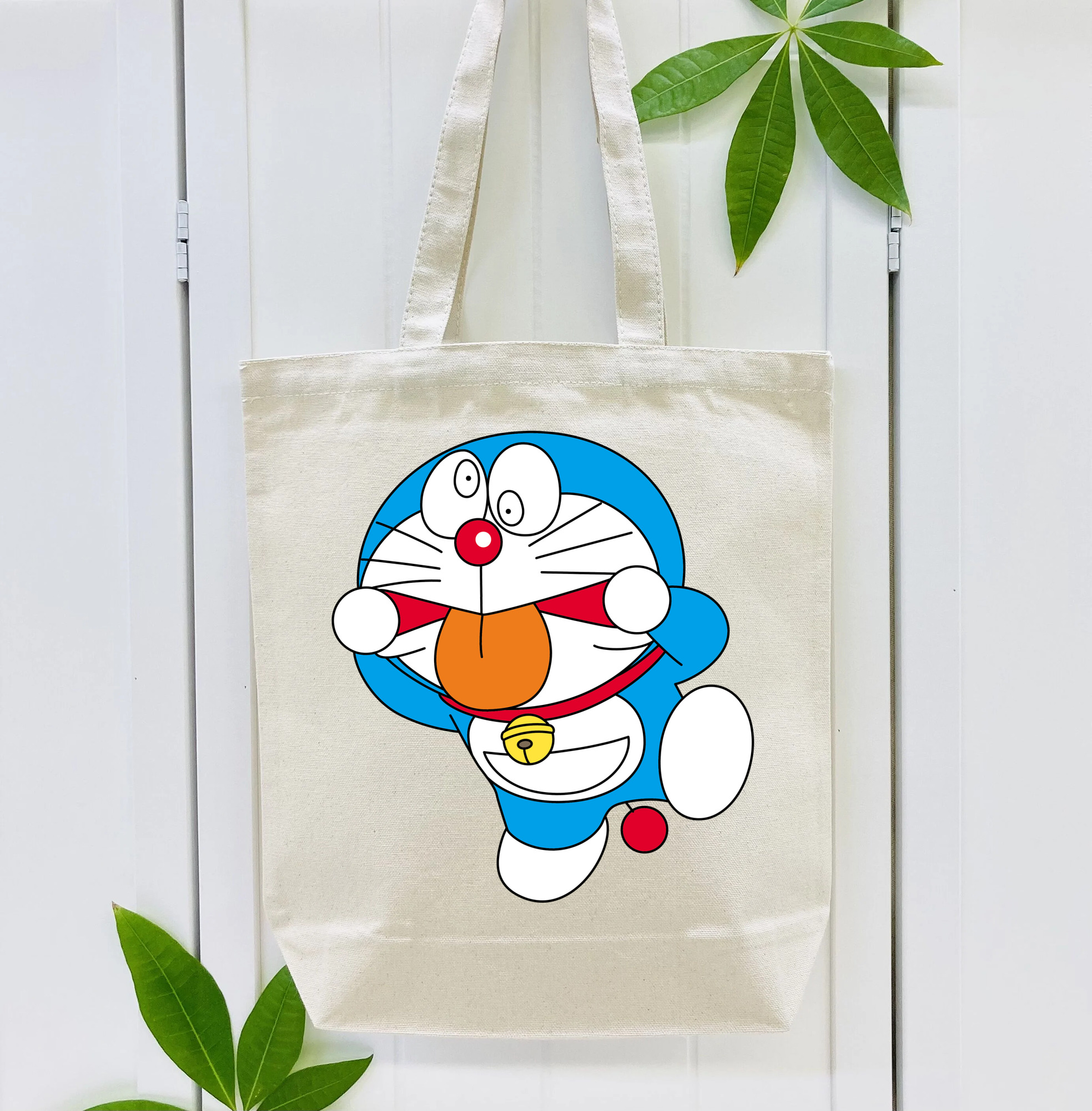ドラえもん Doraemon 縦型キャンバス生地手提げバッグ　トートバッグ