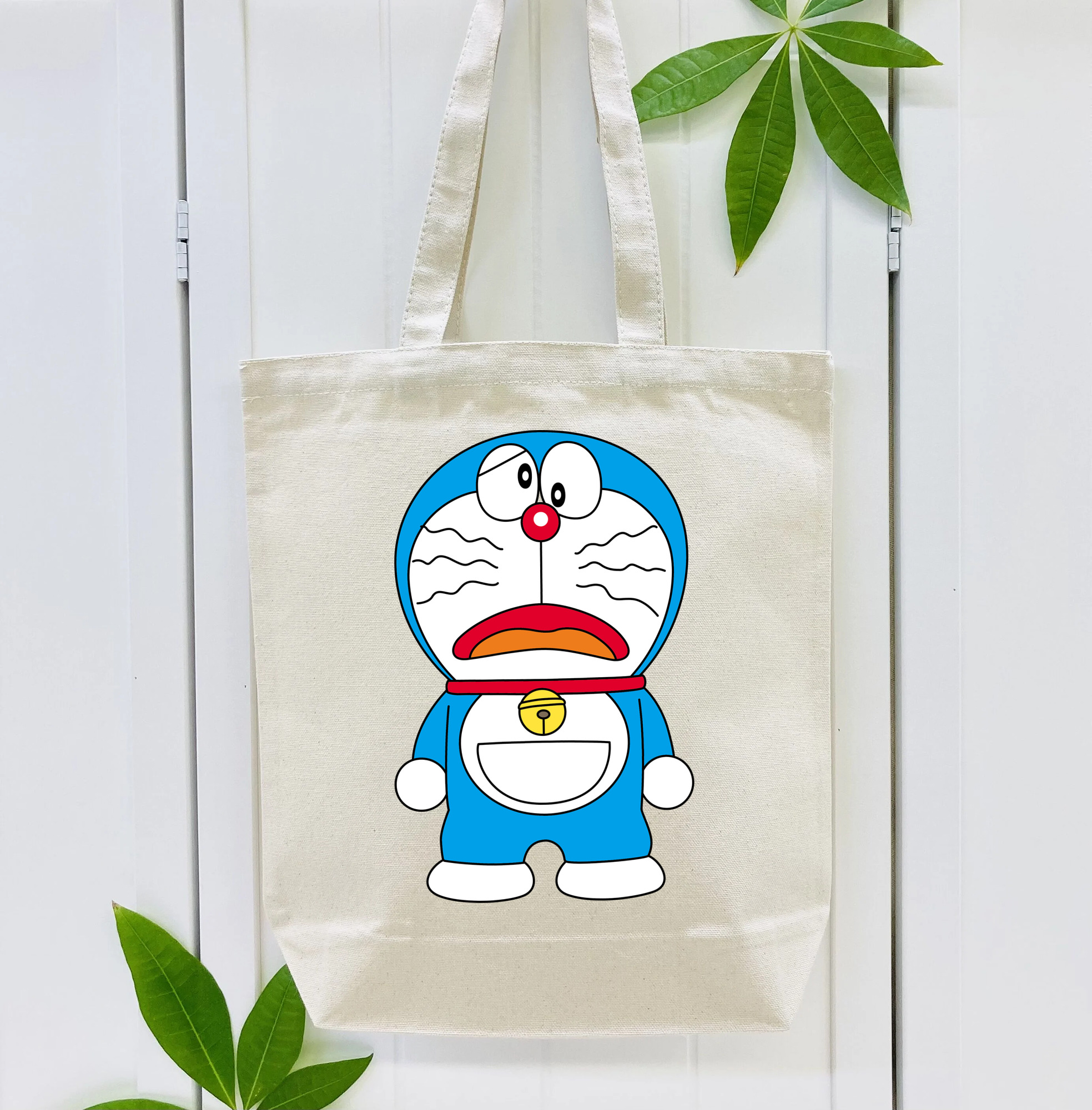 ドラえもん Doraemon 縦型キャンバス生地手提げバッグ　トートバッグ