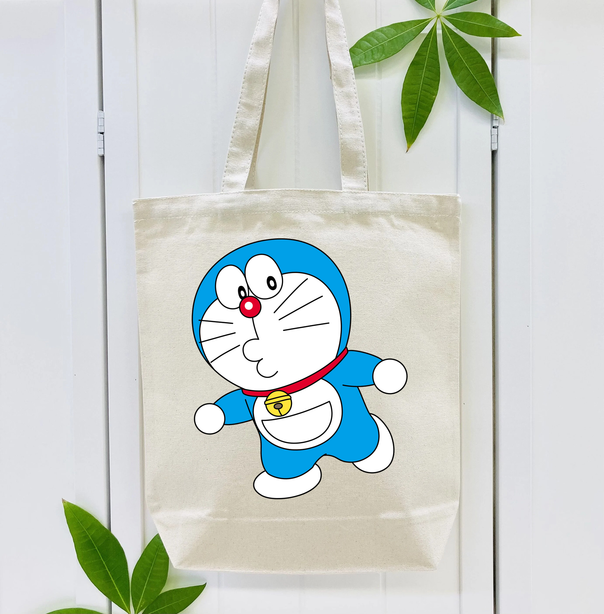 ドラえもん Doraemon 縦型キャンバス生地手提げバッグ　トートバッグ