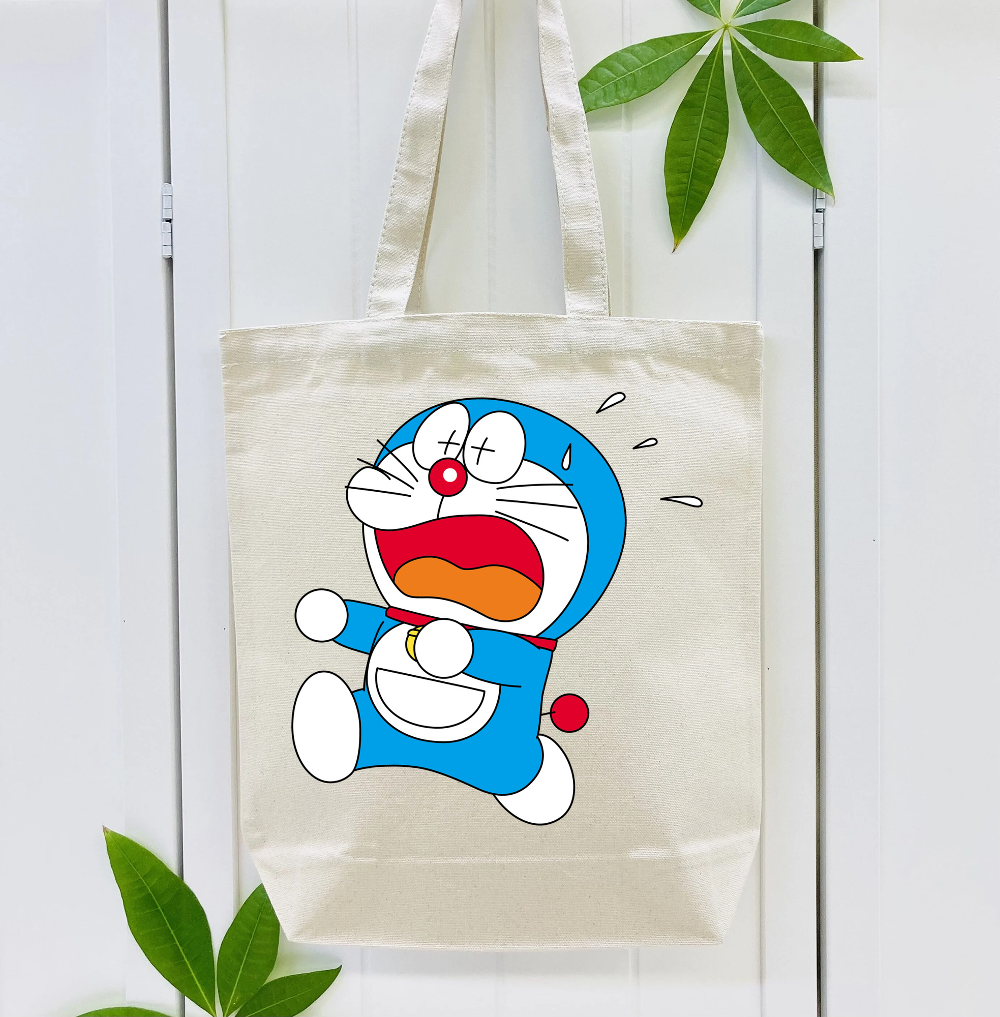 ドラえもん Doraemon 縦型キャンバス生地手提げバッグ　トートバッグ