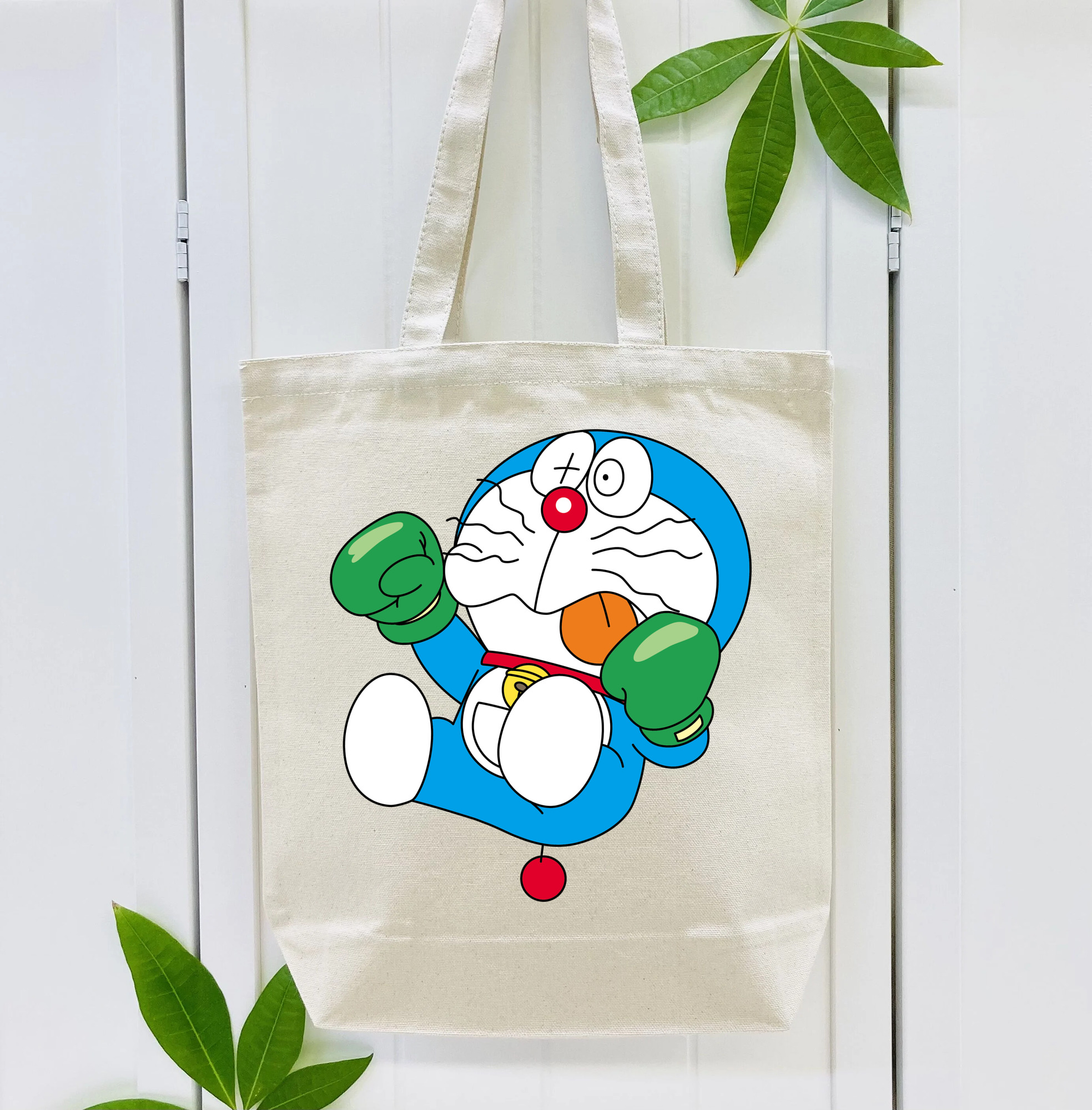 ドラえもん Doraemon 縦型キャンバス生地手提げバッグ　トートバッグ