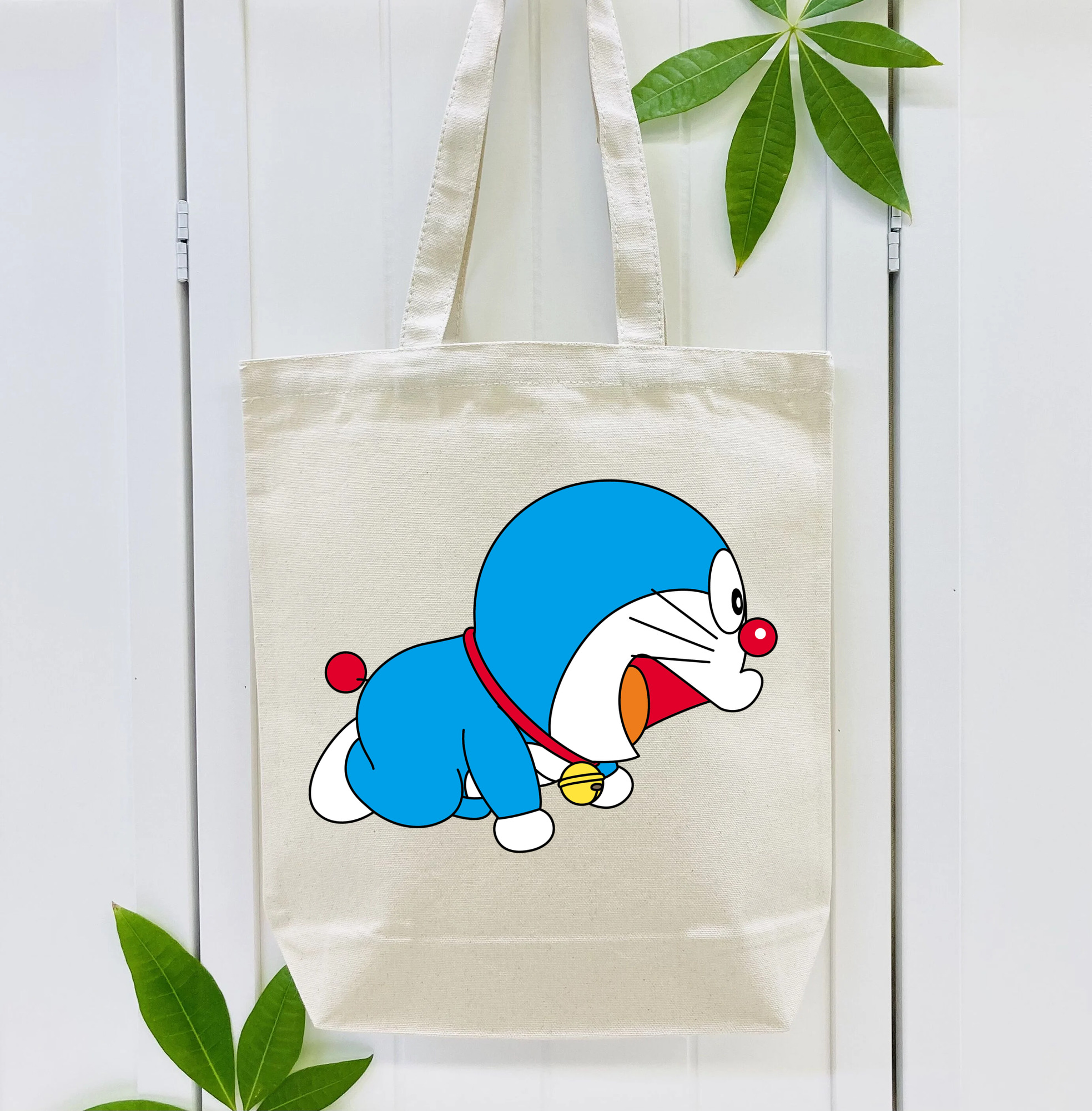 ドラえもん Doraemon 縦型キャンバス生地手提げバッグ　トートバッグ