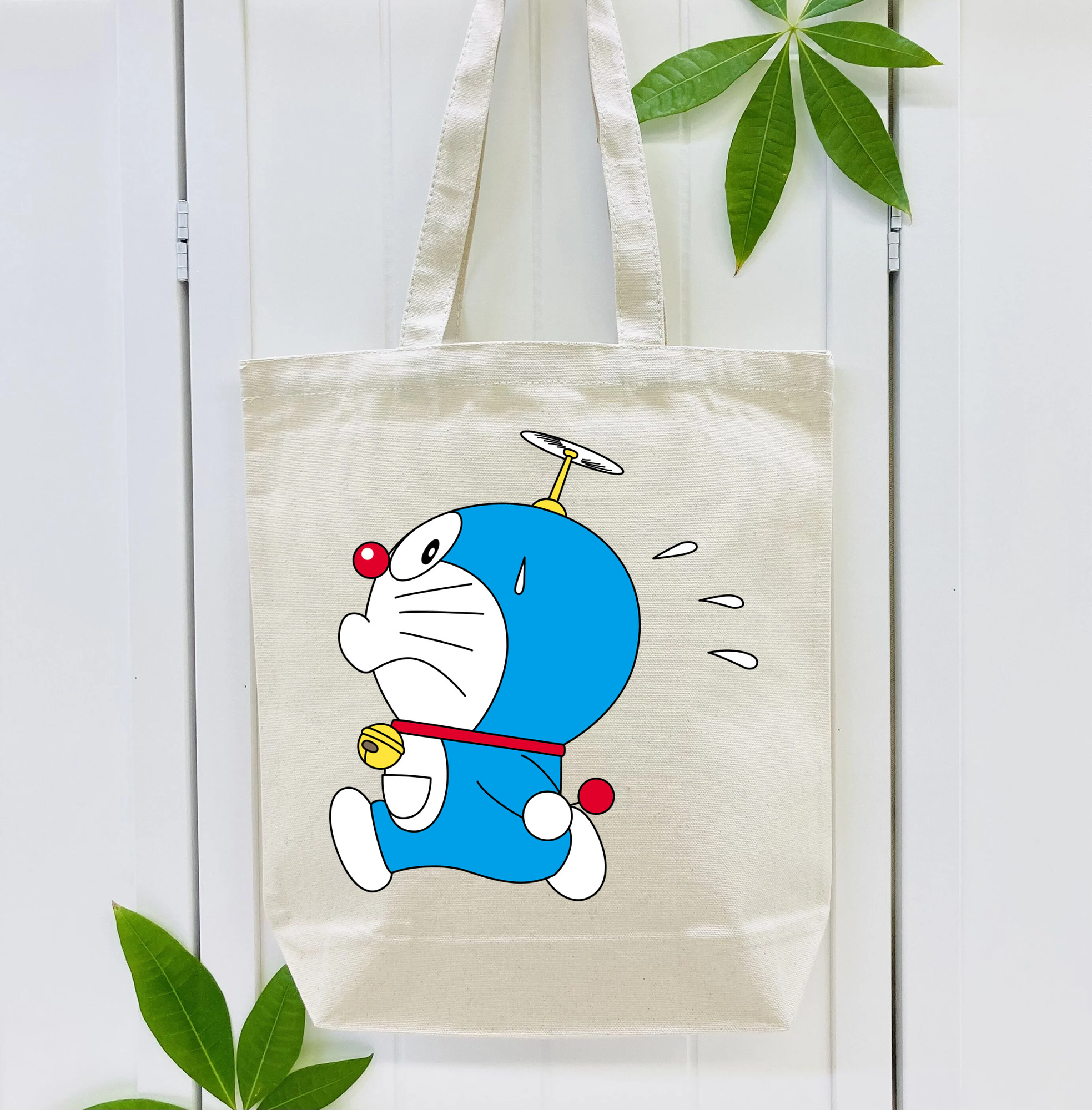 ドラえもん Doraemon 縦型キャンバス生地手提げバッグ　トートバッグ