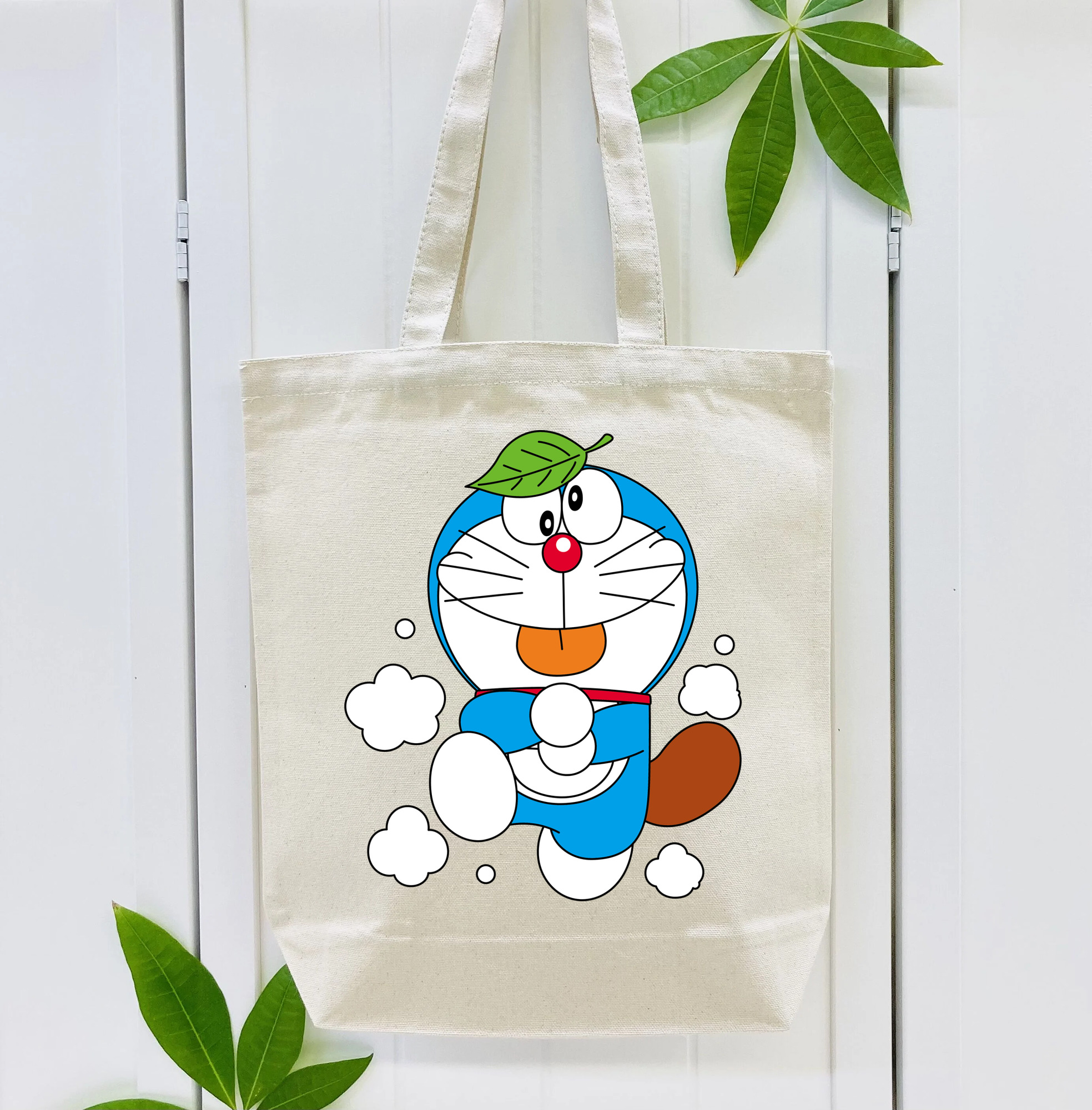 ドラえもん Doraemon 縦型キャンバス生地手提げバッグ　トートバッグ