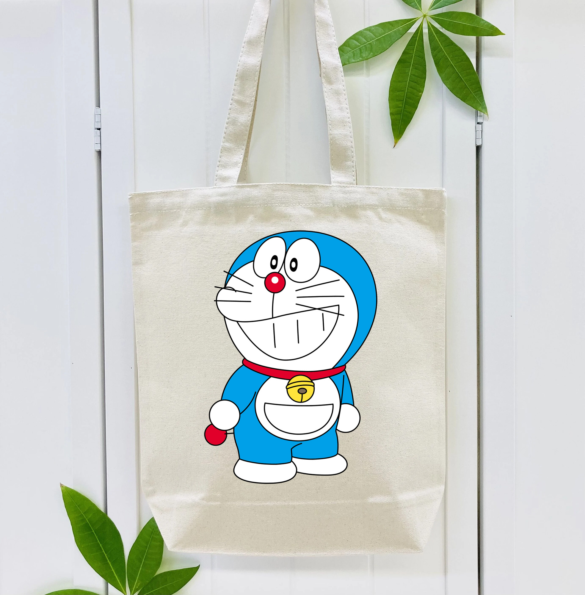ドラえもん Doraemon 縦型キャンバス生地手提げバッグ　トートバッグ