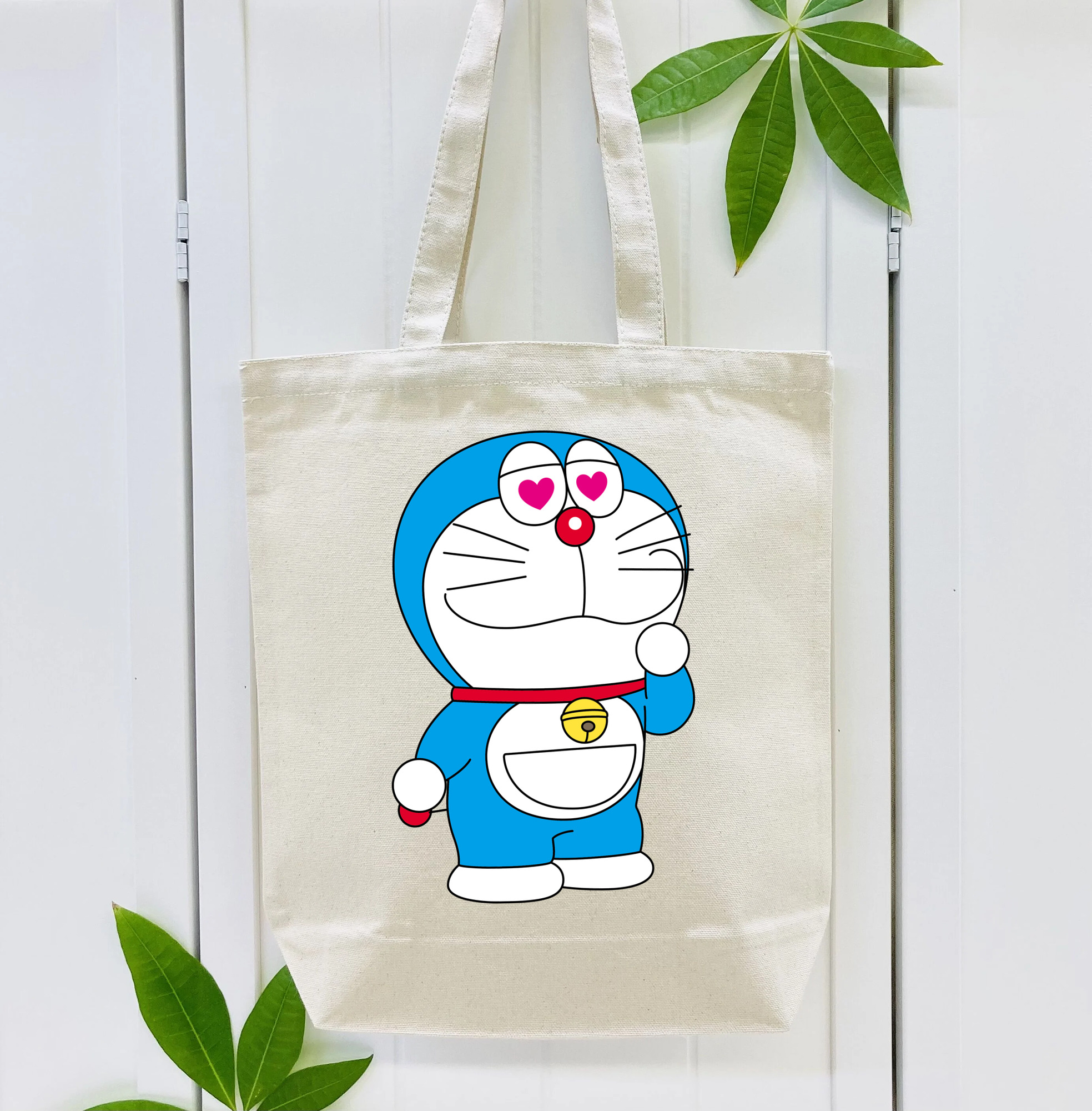 ドラえもん Doraemon 縦型キャンバス生地手提げバッグ　トートバッグ