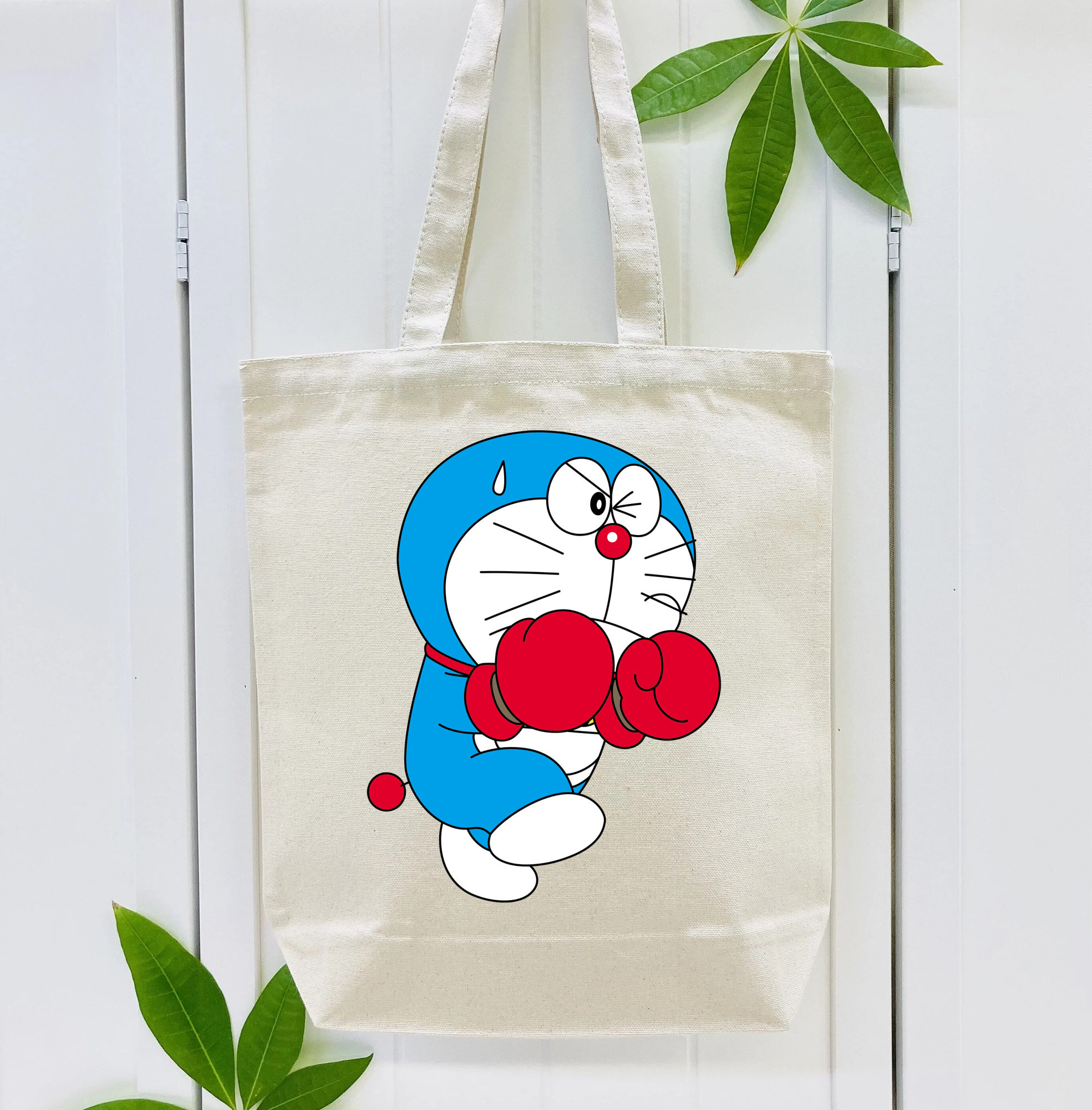 ドラえもん Doraemon 縦型キャンバス生地手提げバッグ　トートバッグ