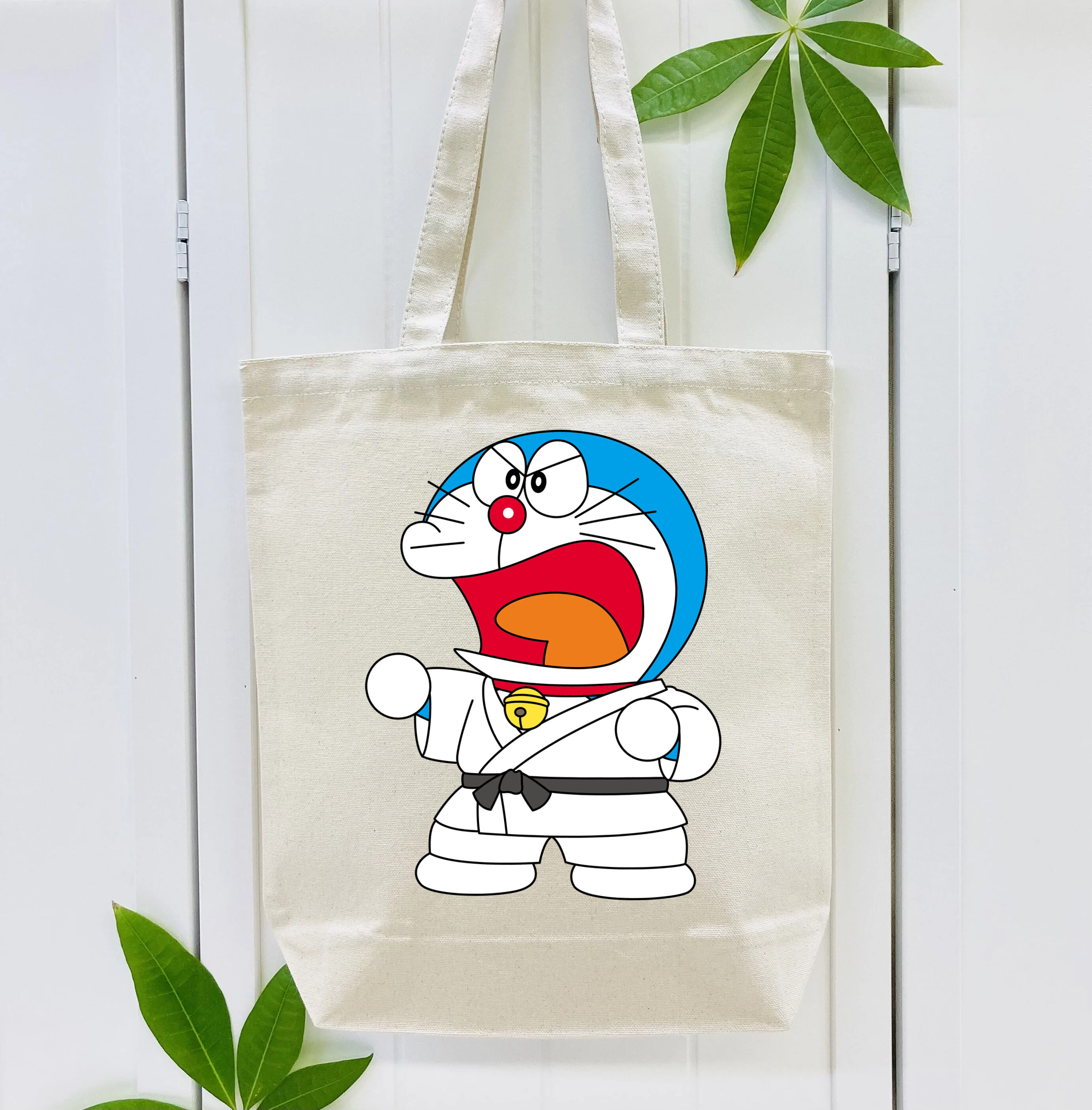 ドラえもん Doraemon 縦型キャンバス生地手提げバッグ　トートバッグ