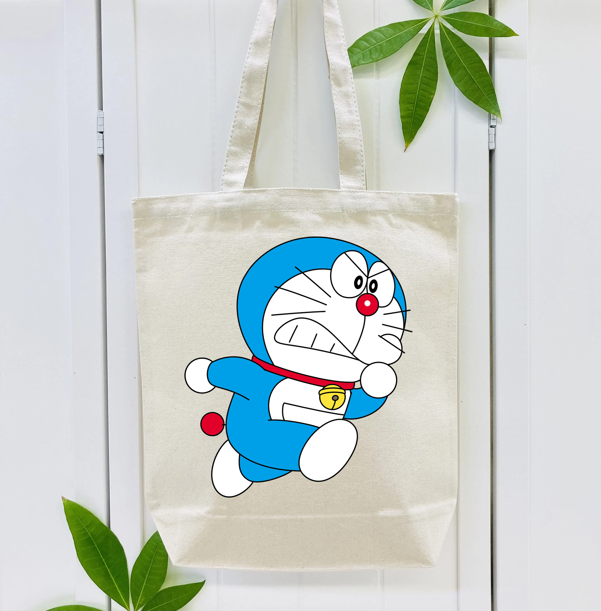 ドラえもん Doraemon 縦型キャンバス生地手提げバッグ　トートバッグ