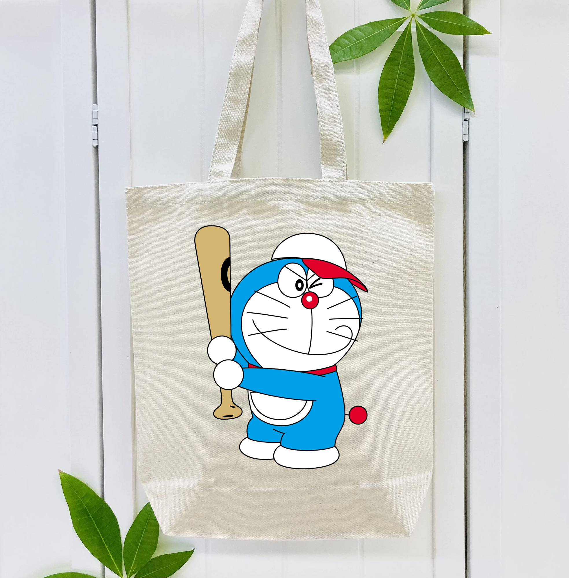 ドラえもん Doraemon 縦型キャンバス生地手提げバッグ　トートバッグ