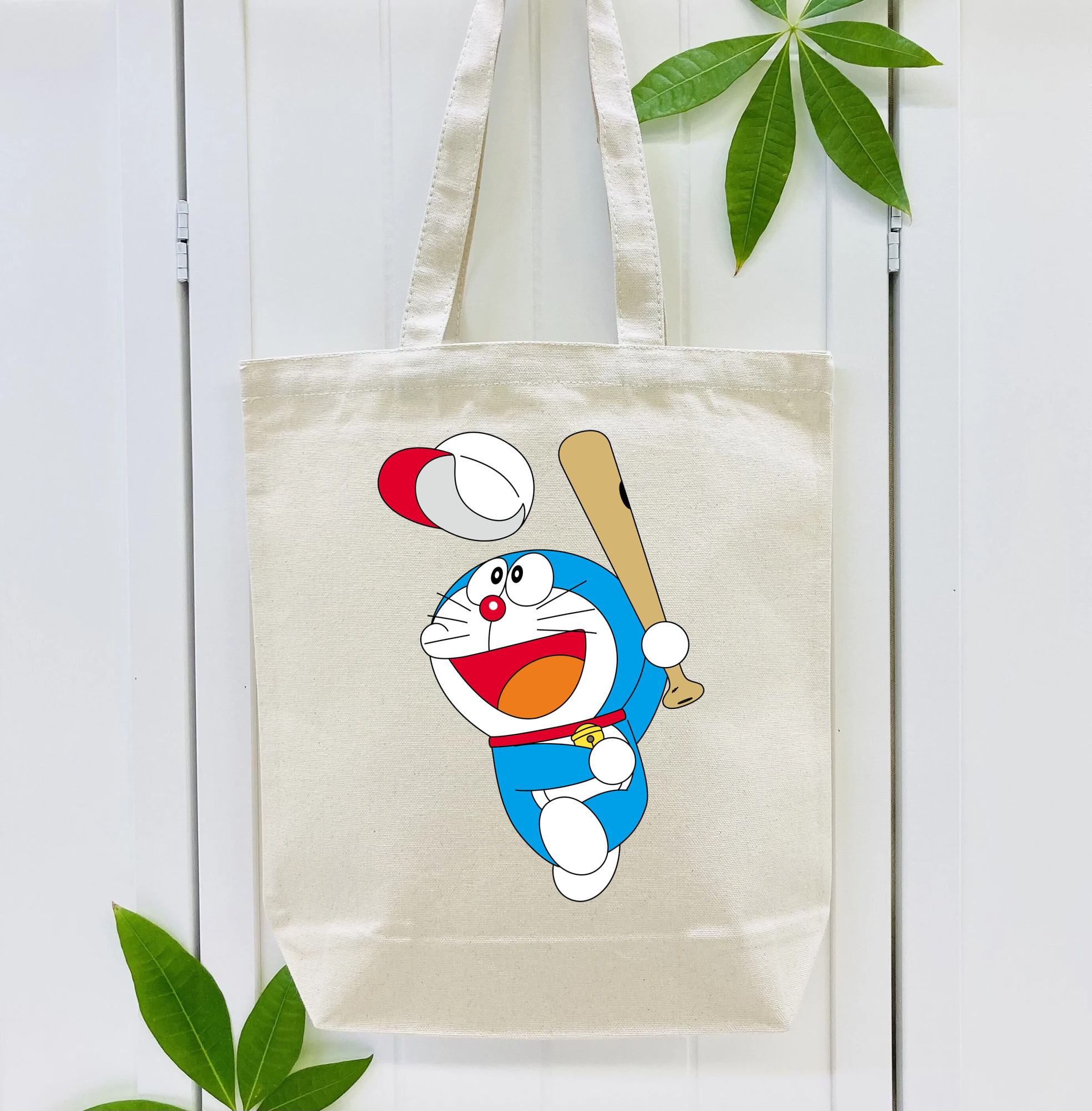 ドラえもん Doraemon 縦型キャンバス生地手提げバッグ　トートバッグ