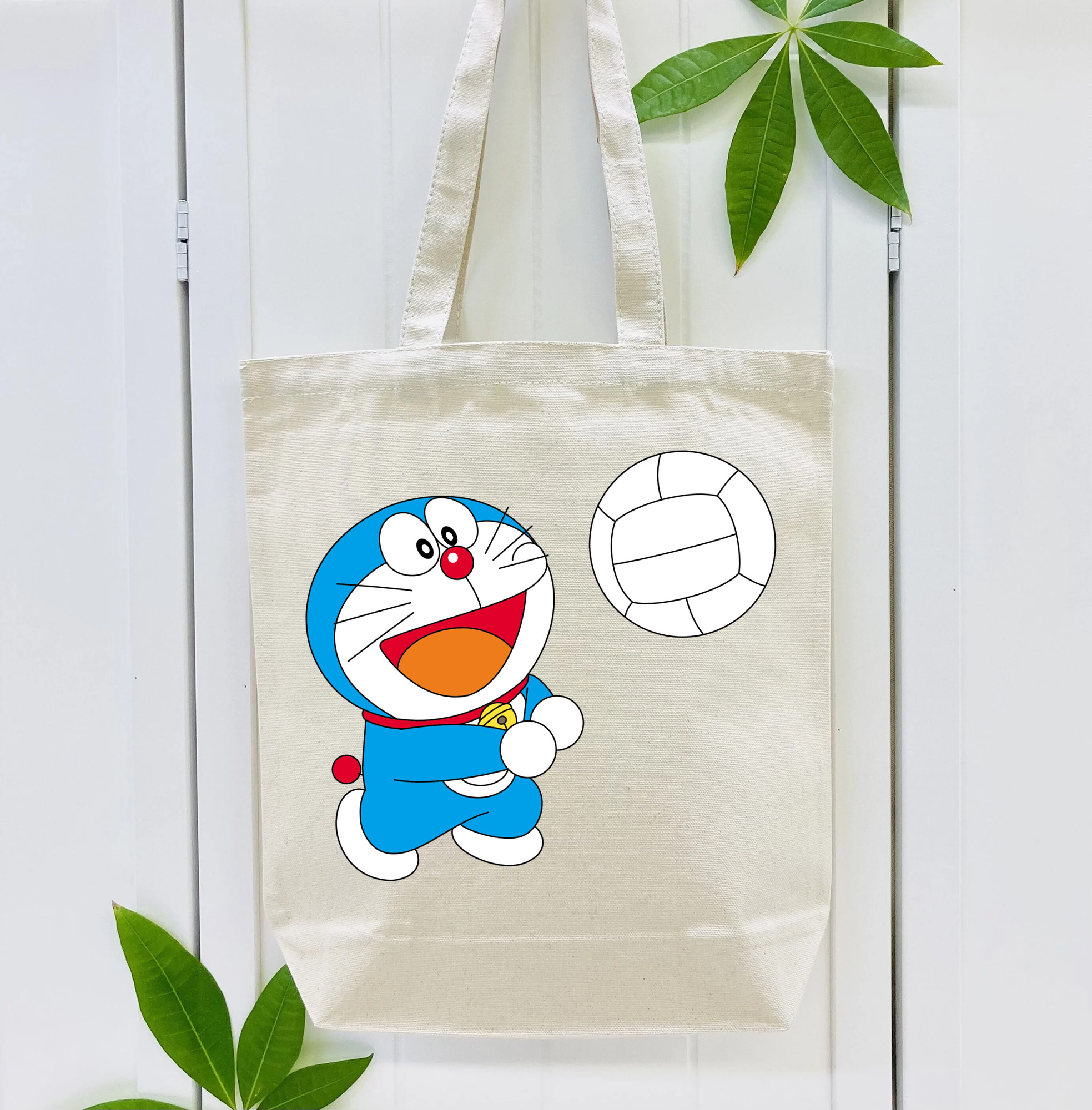 ドラえもん Doraemon 縦型キャンバス生地手提げバッグ　トートバッグ