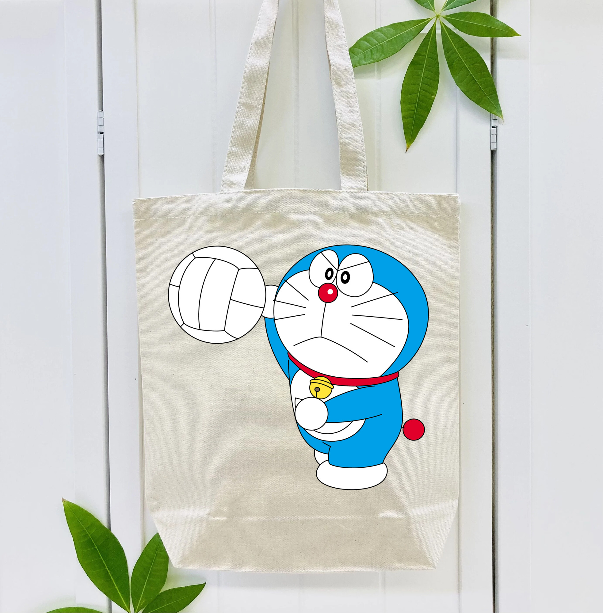 ドラえもん Doraemon 縦型キャンバス生地手提げバッグ　トートバッグ