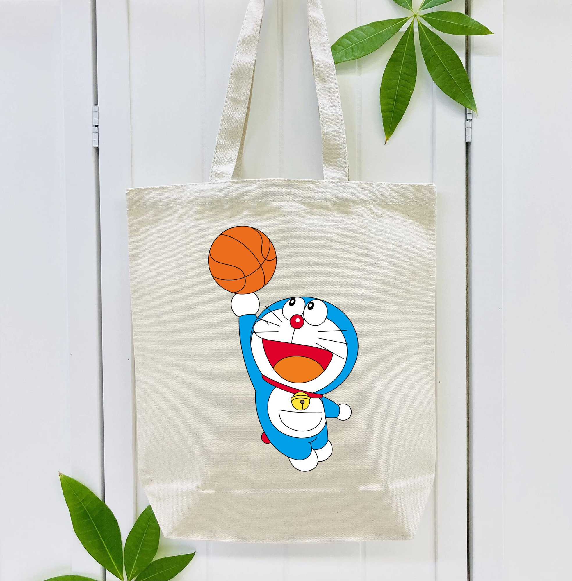 ドラえもん Doraemon 縦型キャンバス生地手提げバッグ　トートバッグ