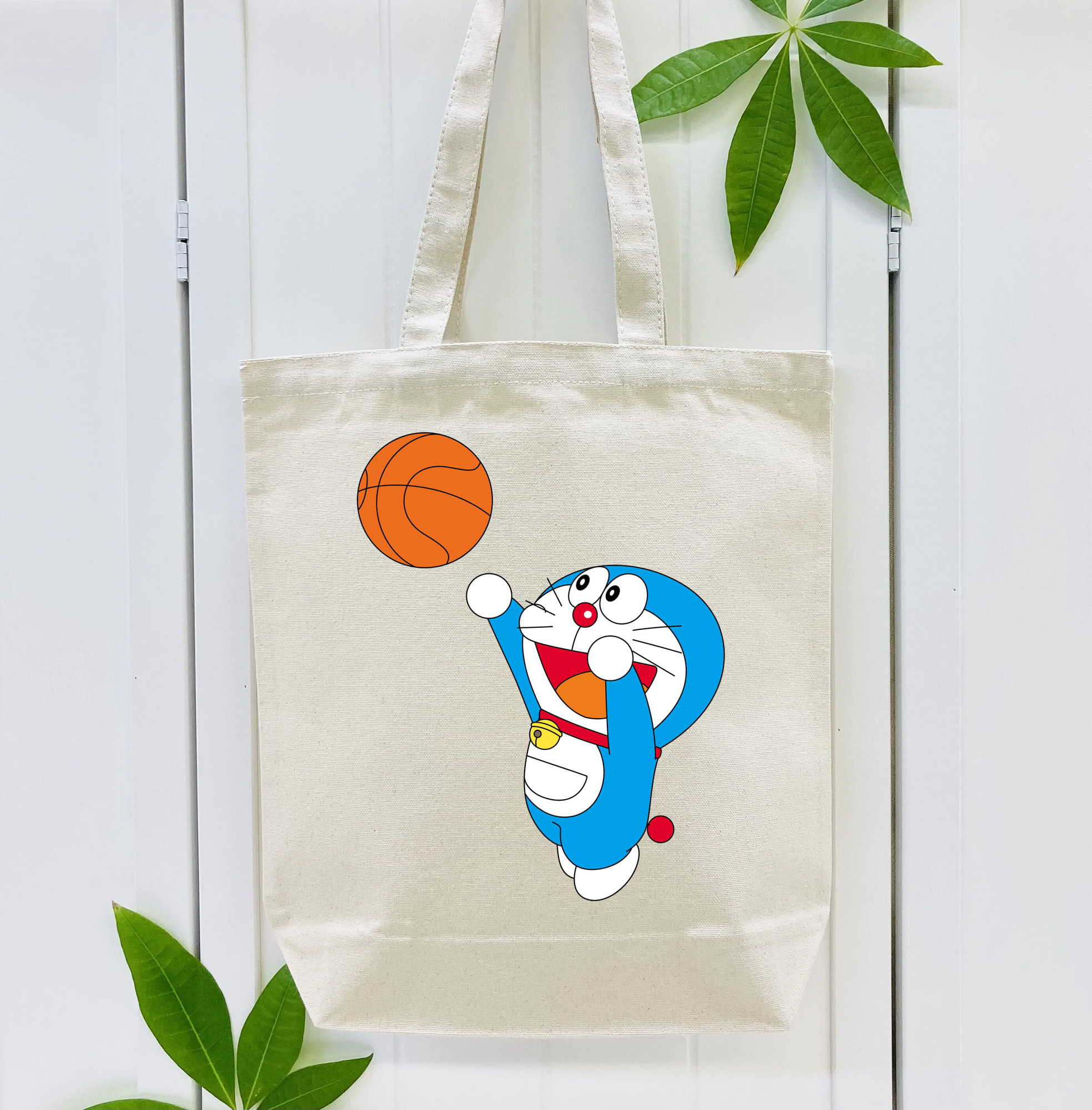 ドラえもん Doraemon 縦型キャンバス生地手提げバッグ　トートバッグ