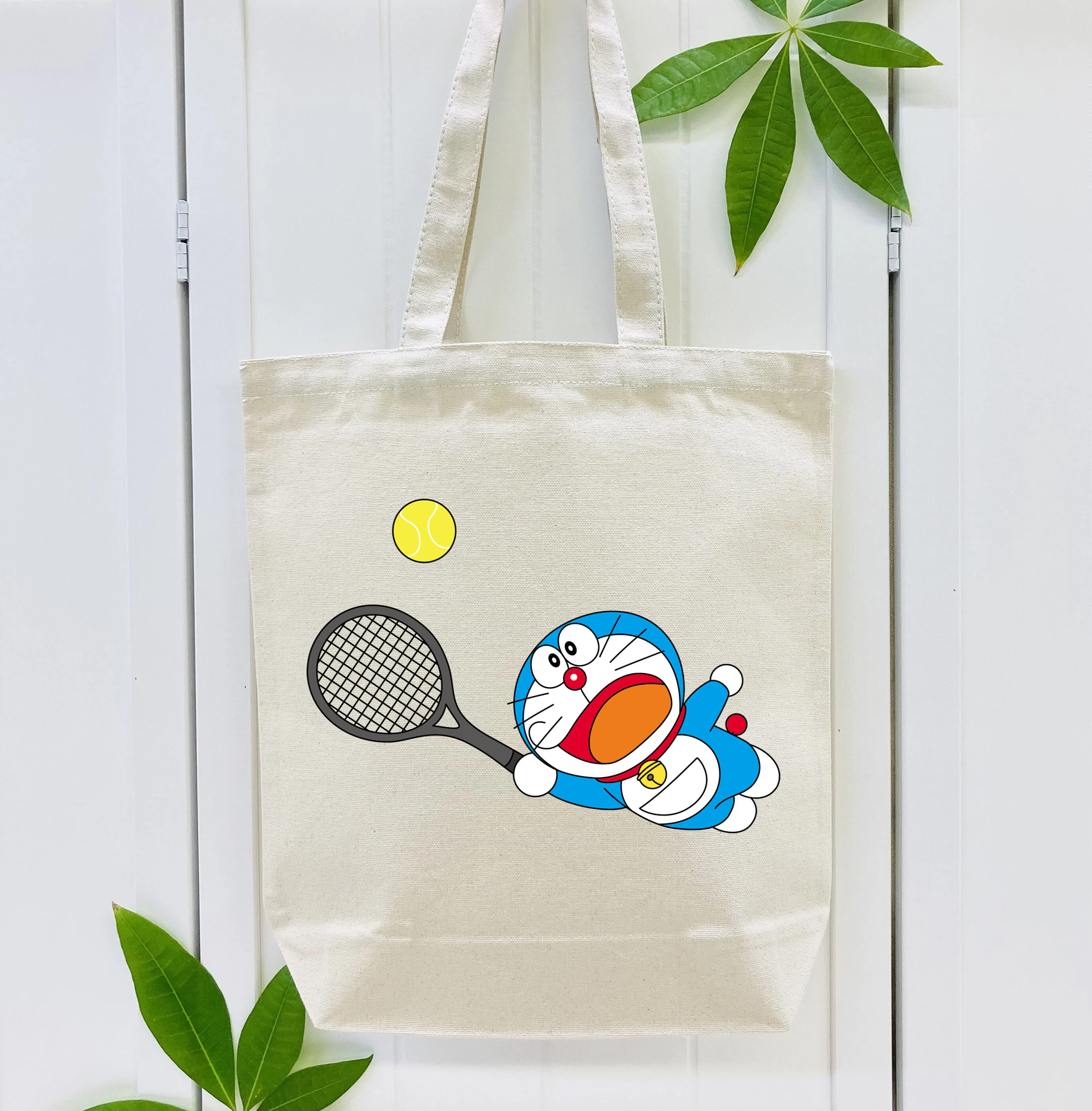 ドラえもん Doraemon 縦型キャンバス生地手提げバッグ　トートバッグ