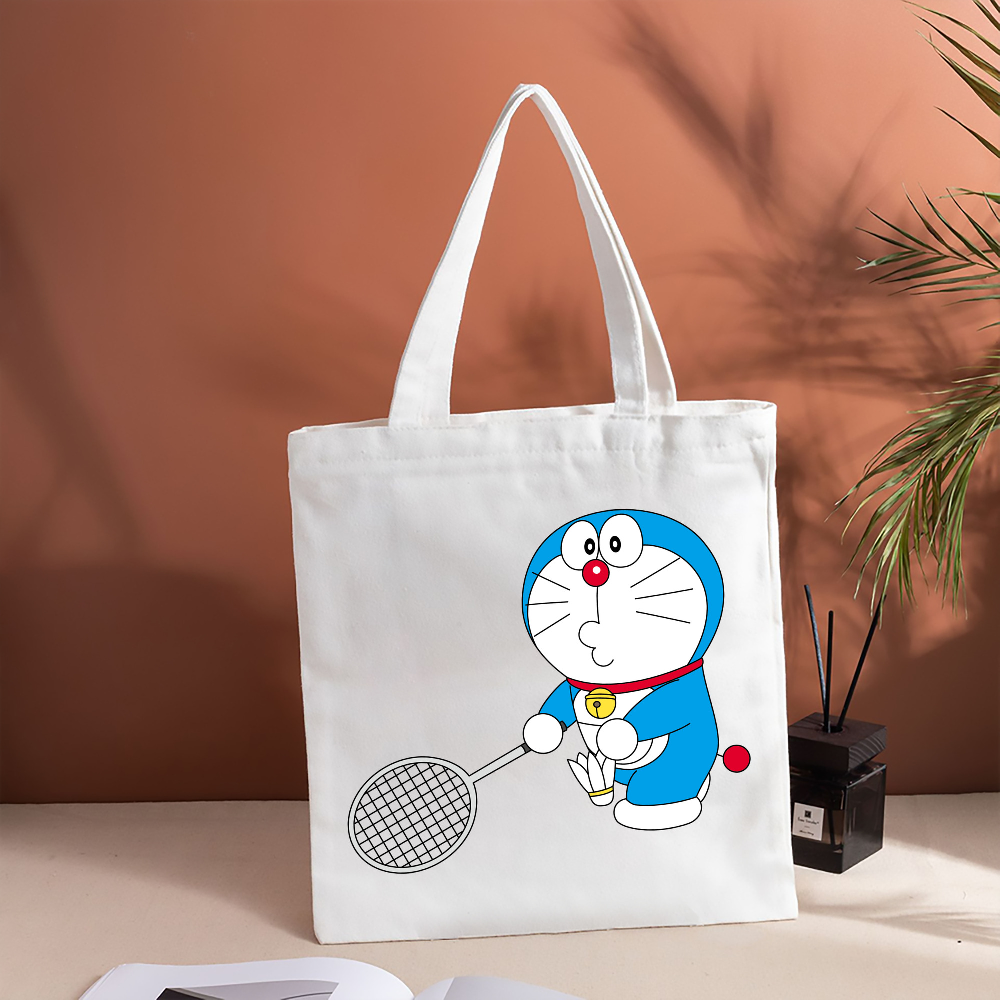 ドラえもん Doraemon 縦型キャンバス生地手提げバッグ　トートバッグ