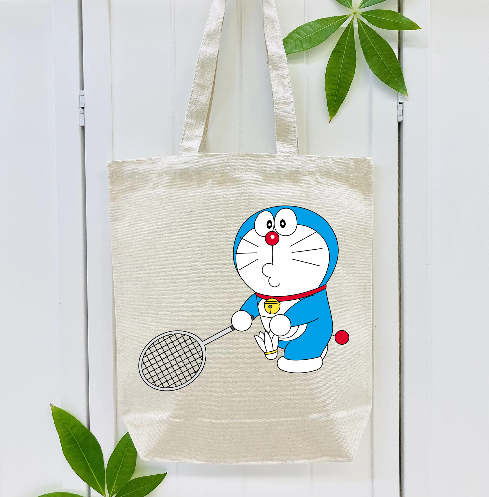 ドラえもん Doraemon 縦型キャンバス生地手提げバッグ　トートバッグ
