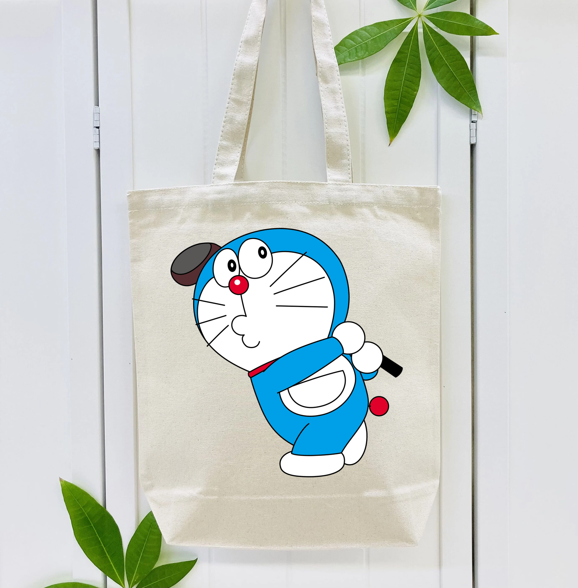 ドラえもん Doraemon 縦型キャンバス生地手提げバッグ　トートバッグ