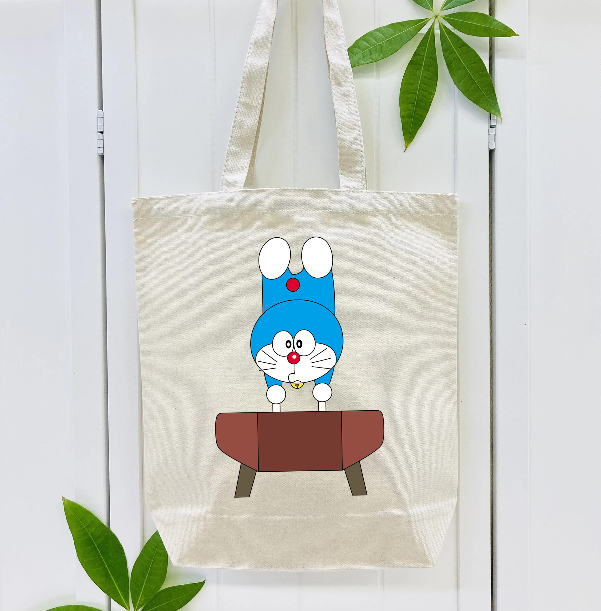 ドラえもん Doraemon 縦型キャンバス生地手提げバッグ　トートバッグ