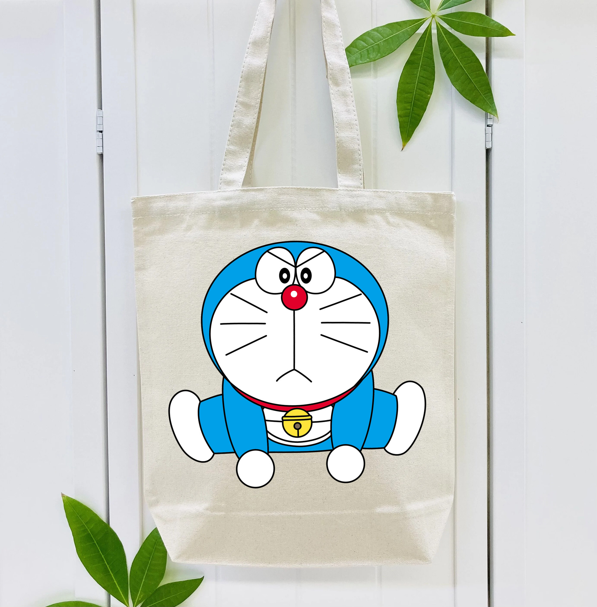 ドラえもん Doraemon 縦型キャンバス生地手提げバッグ　トートバッグ