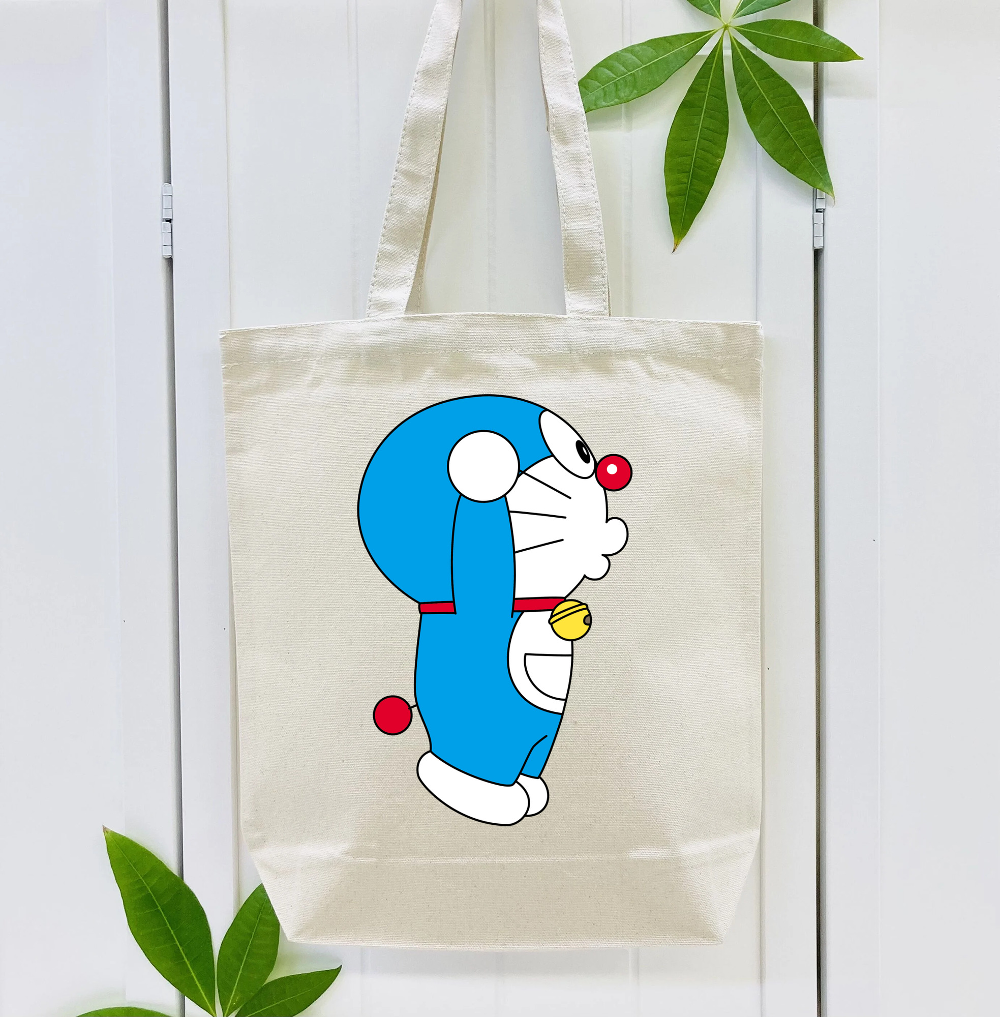 ドラえもん Doraemon 縦型キャンバス生地手提げバッグ　トートバッグ