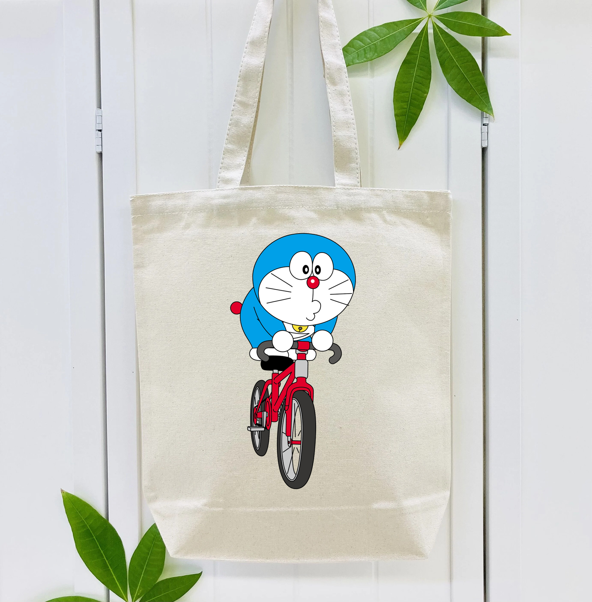 ドラえもん Doraemon 縦型キャンバス生地手提げバッグ　トートバッグ