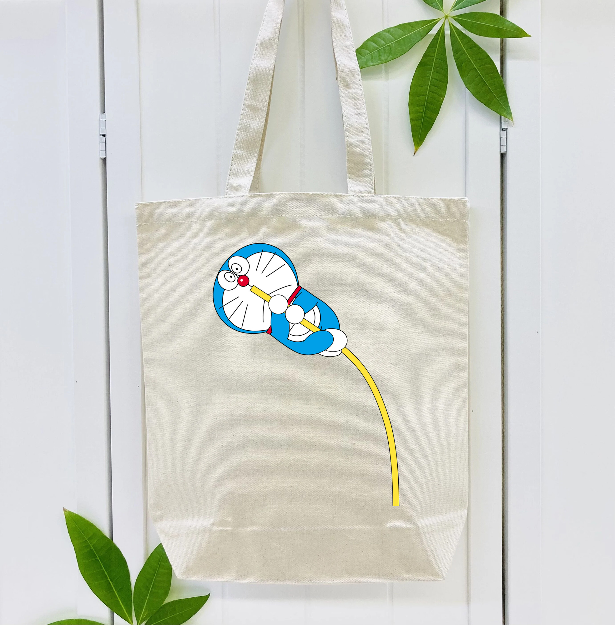 ドラえもん Doraemon 縦型キャンバス生地手提げバッグ　トートバッグ