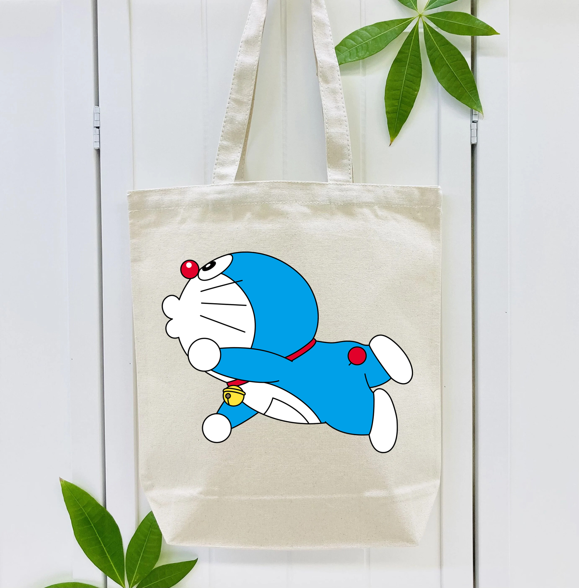 ドラえもん Doraemon 縦型キャンバス生地手提げバッグ　トートバッグ