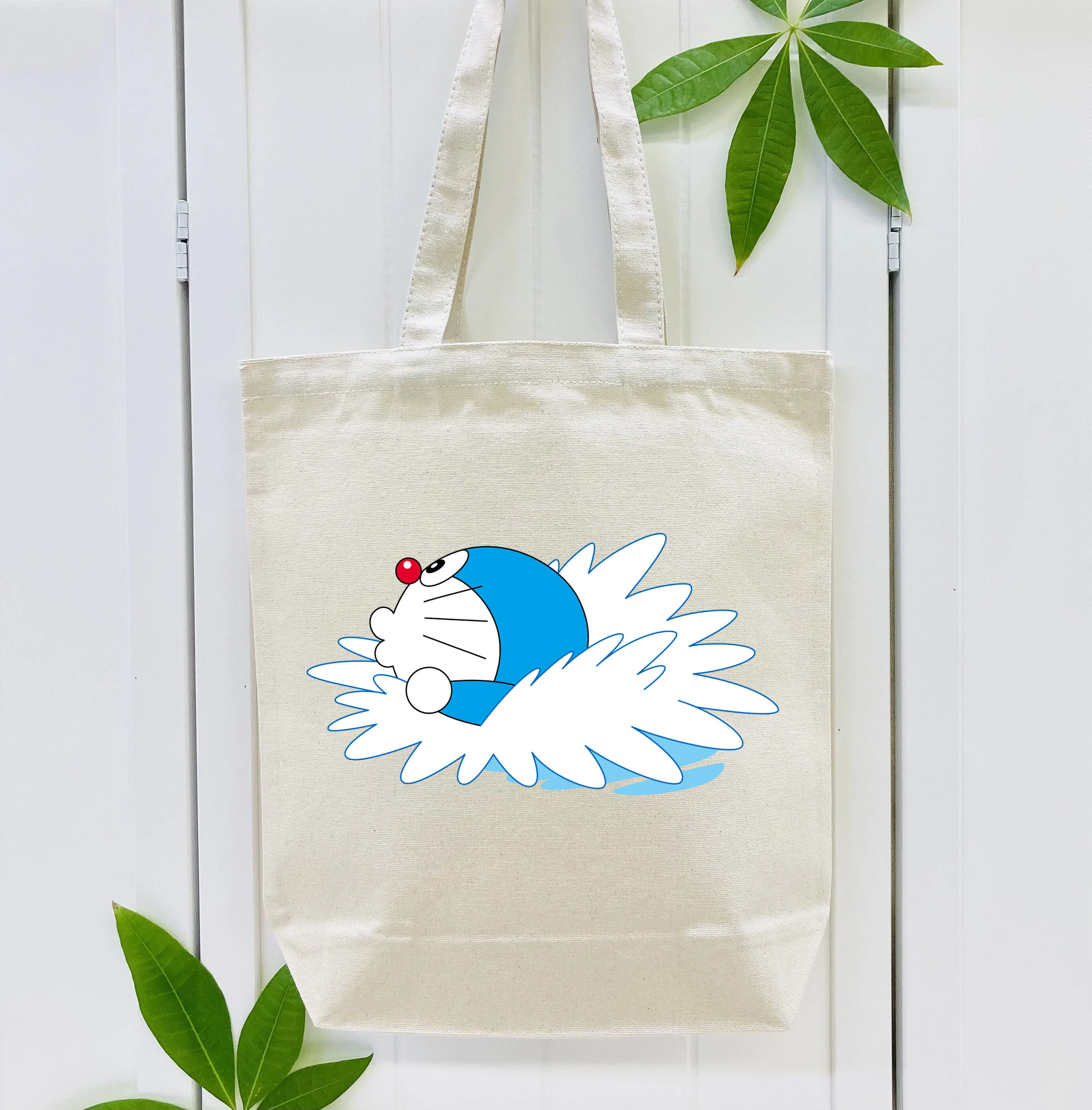 ドラえもん Doraemon 縦型キャンバス生地手提げバッグ　トートバッグ